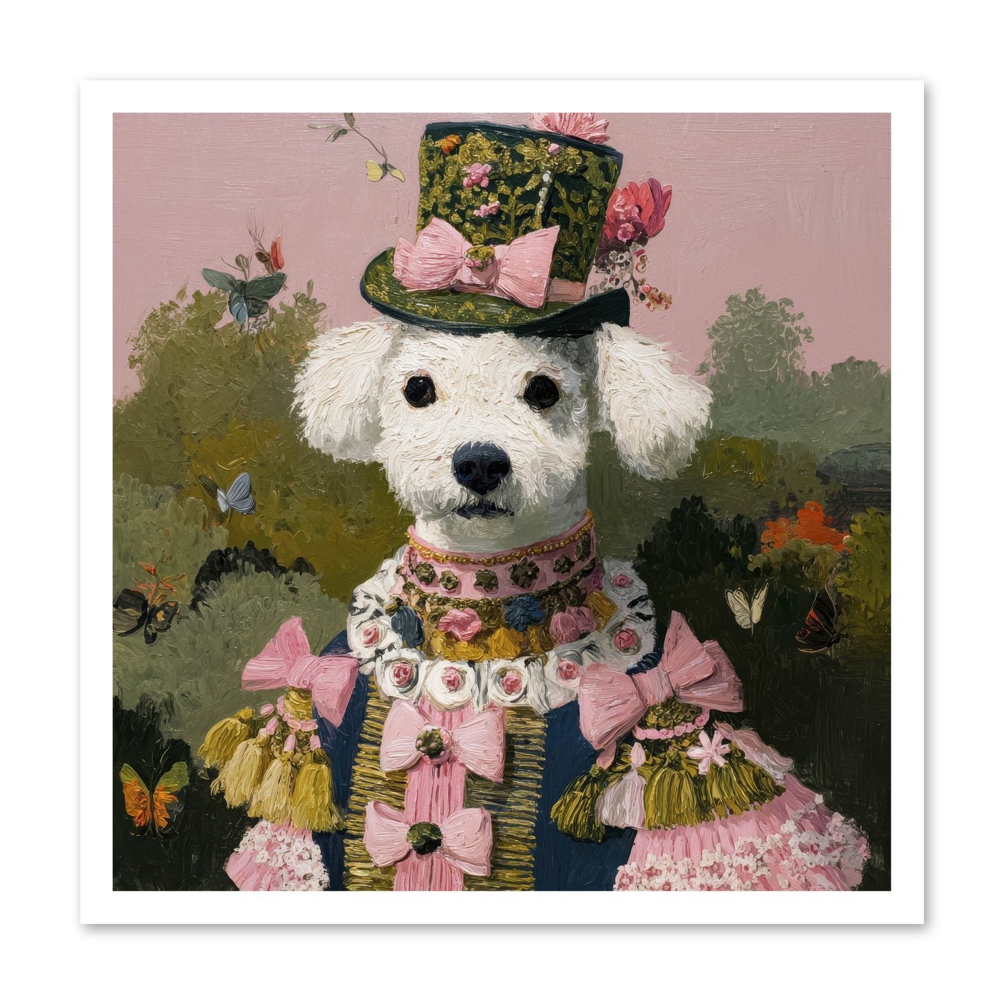 The Velvet Parlour -- Loose Canvas Print 24x24