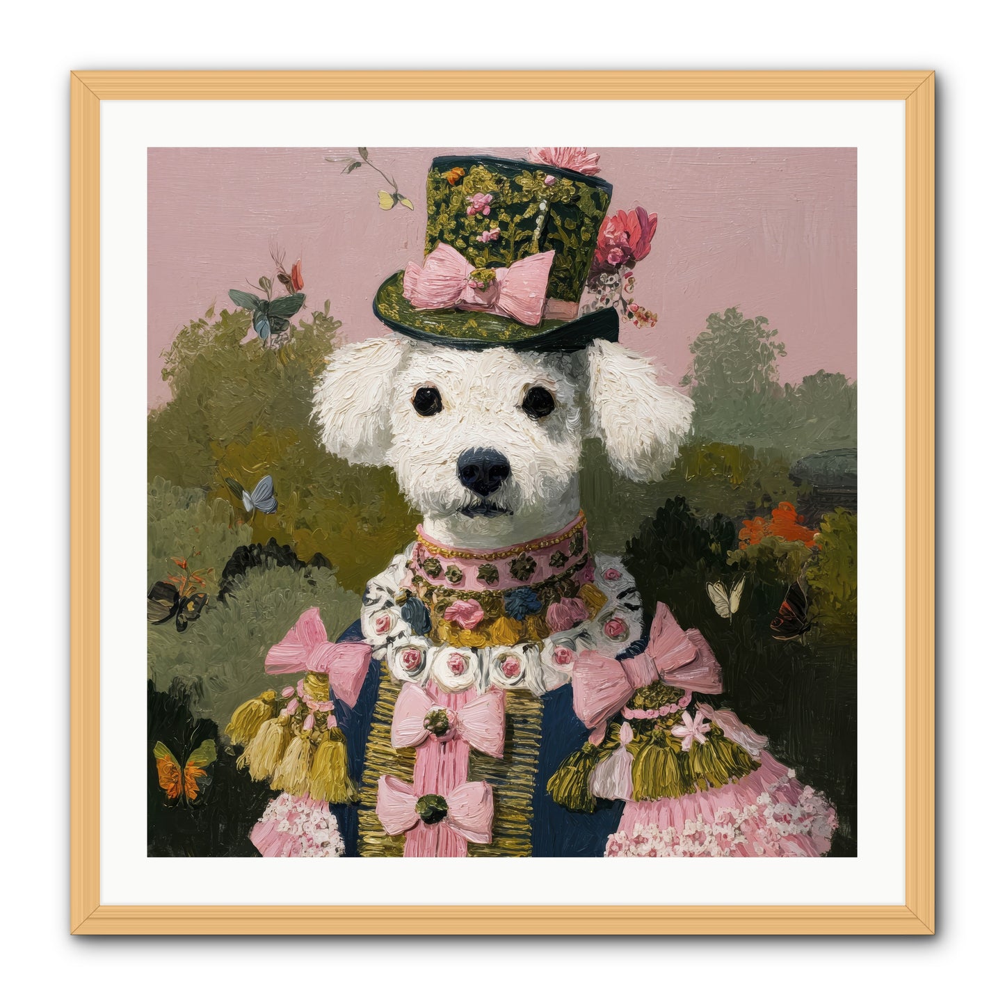 The Velvet Parlour -- Framed Print - Natural 30x30
