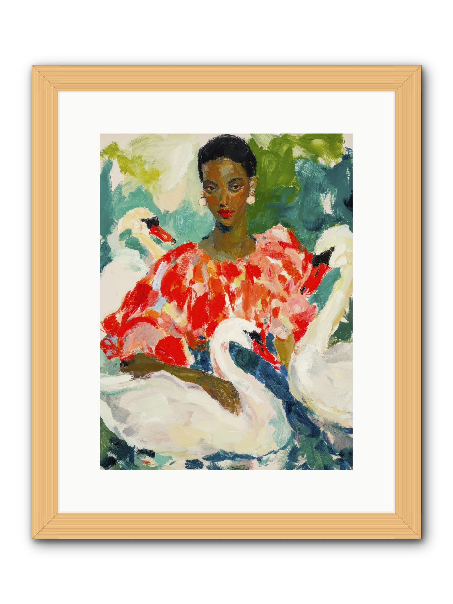 The Velvet Quill-REZ -- Framed Print - Natural 12x16