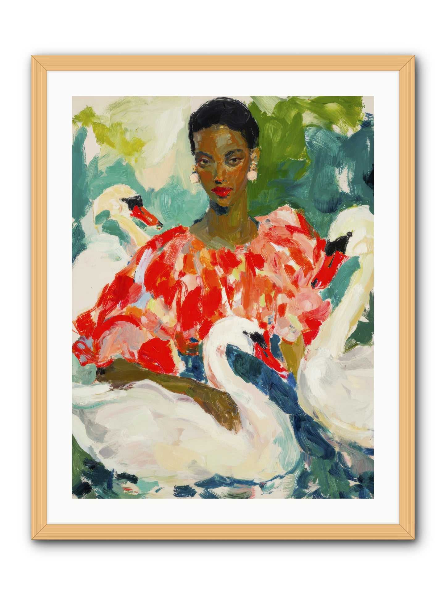 The Velvet Quill-REZ -- Framed Print - Natural 24x32