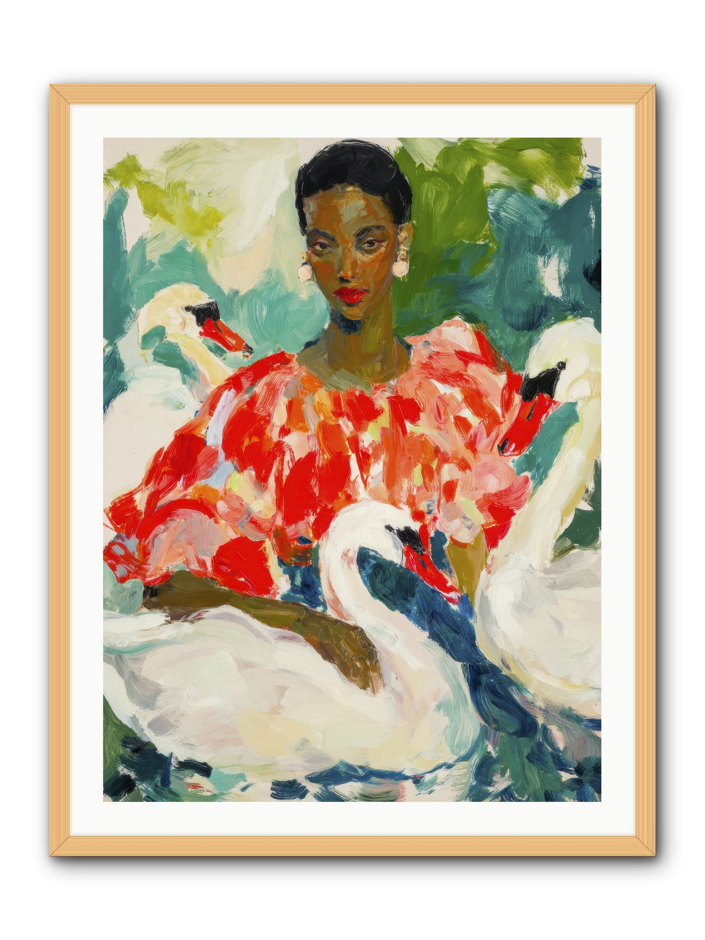 The Velvet Quill-REZ -- Framed Print - Natural 30x40