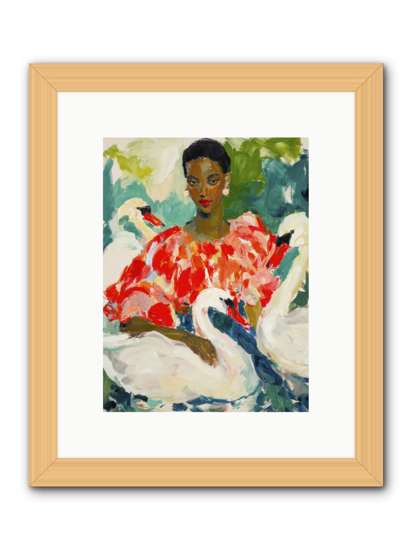 The Velvet Quill-REZ -- Framed Print - Natural 9x12