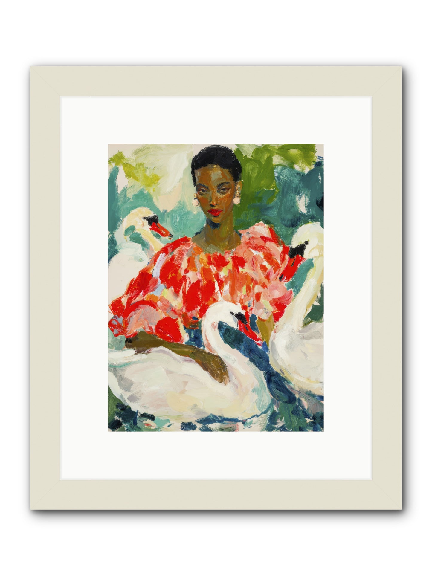 The Velvet Quill-REZ -- Framed Print - White 9x12