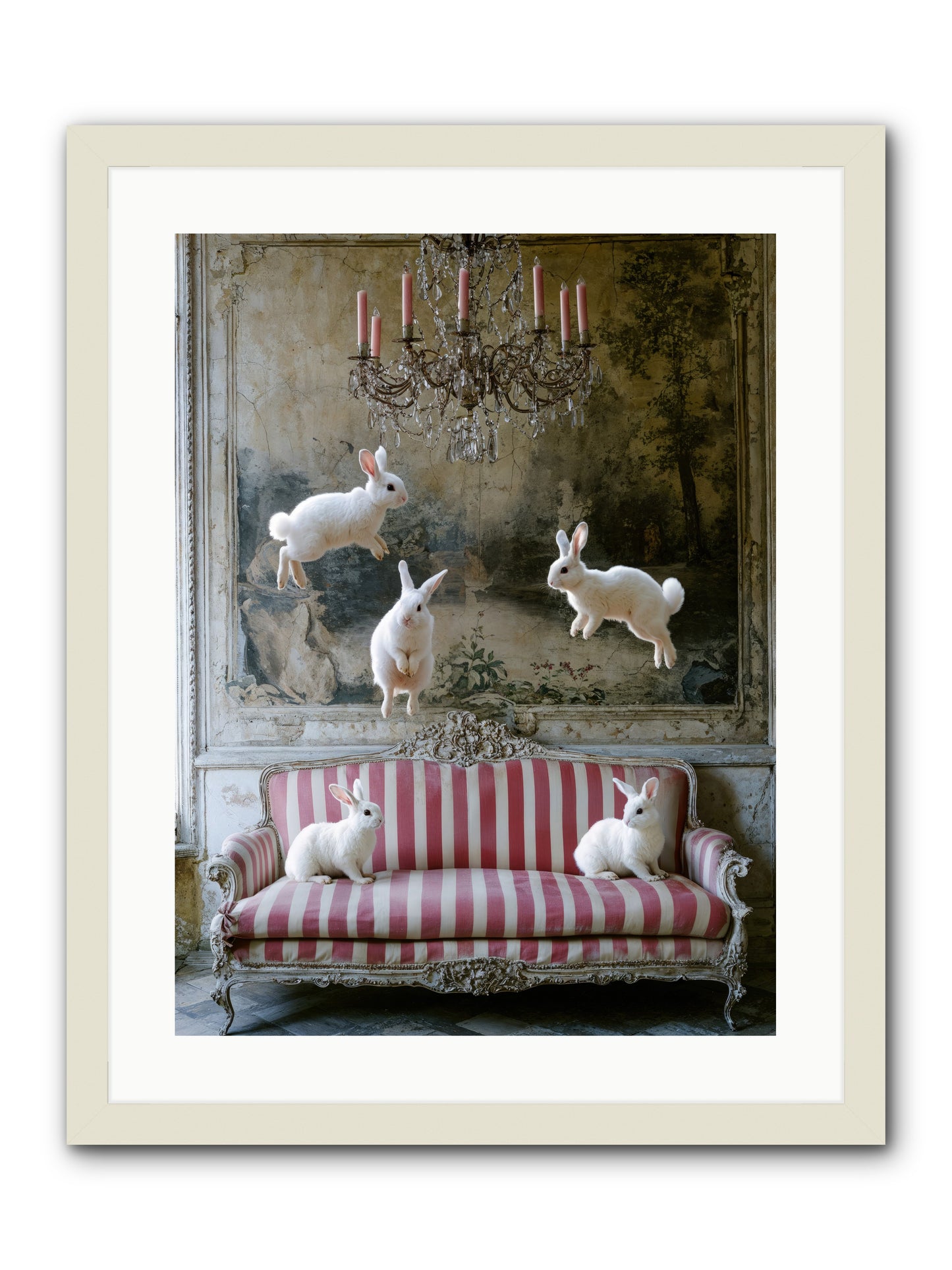 The Velvet Revolution -- Framed Print - White 18x24