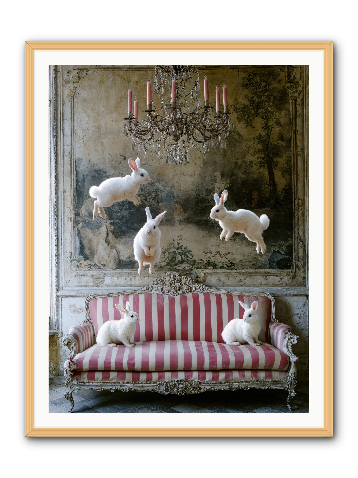 The Velvet Revolution -- Framed Print - Natural 36x48