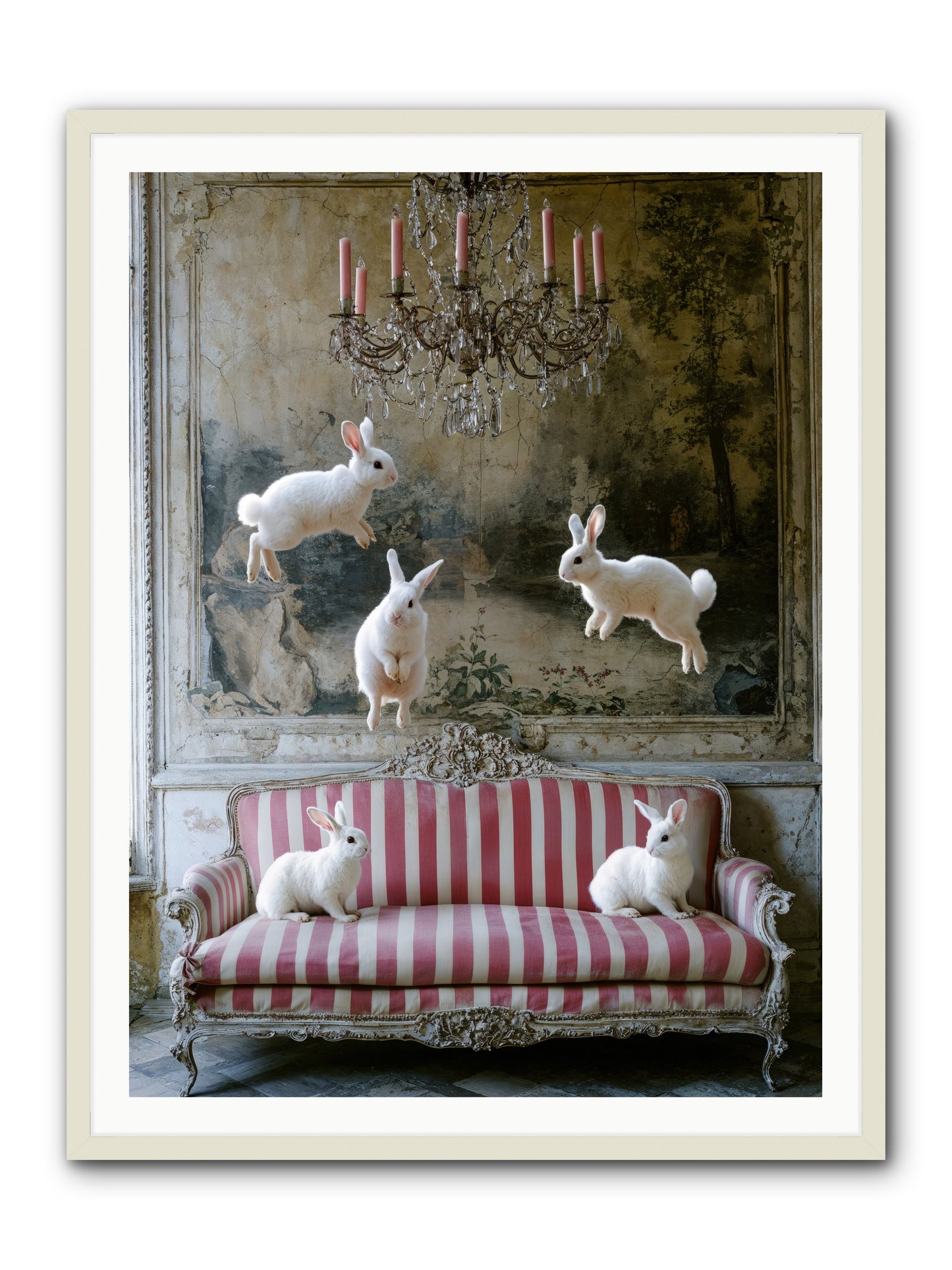 The Velvet Revolution -- Framed Print - White 36x48