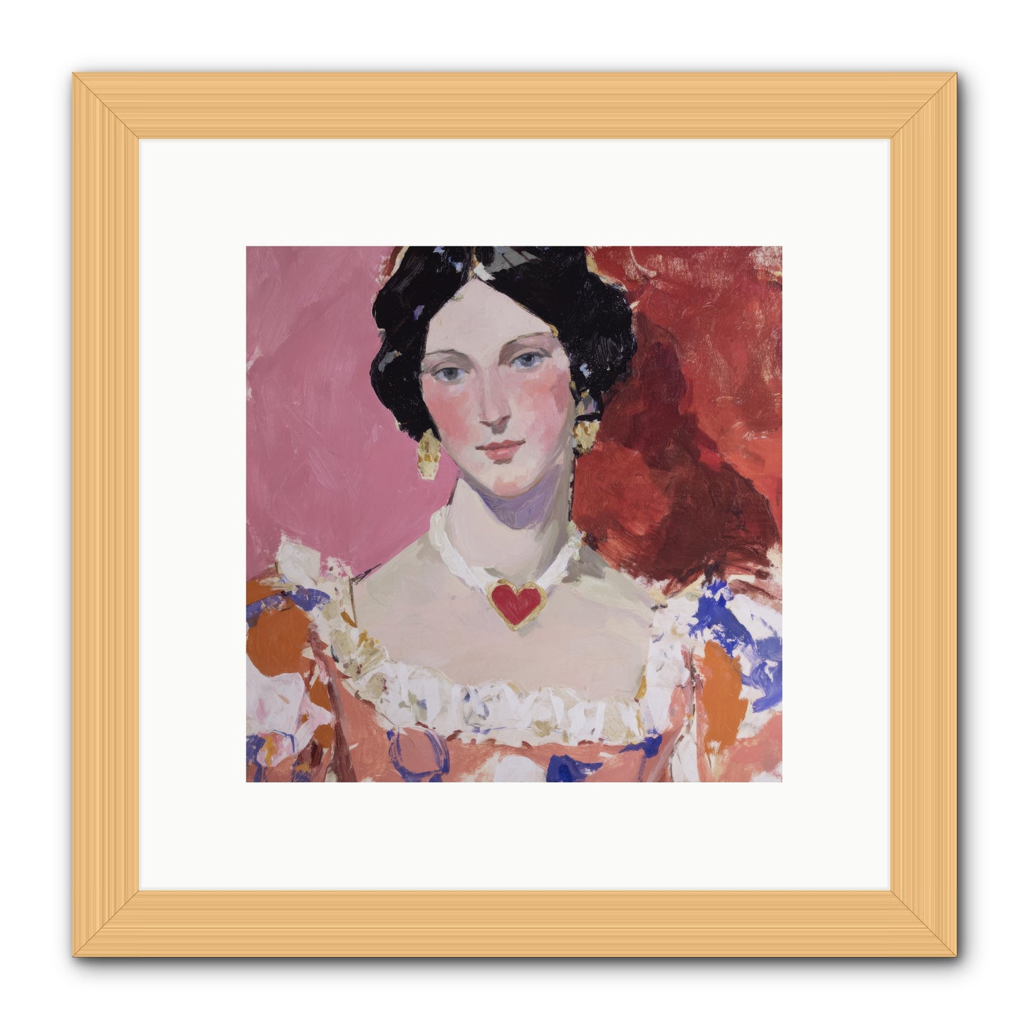 The Velvet Ribbon Society -- Framed Print - Natural 10x10