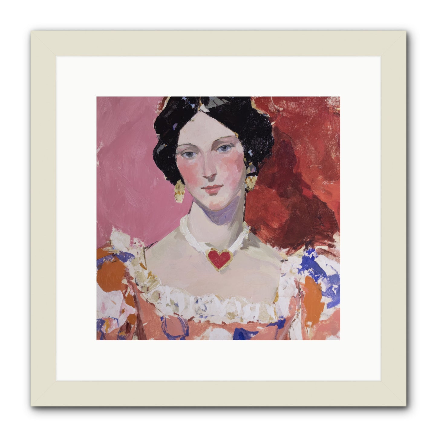 The Velvet Ribbon Society -- Framed Print - White 12x12
