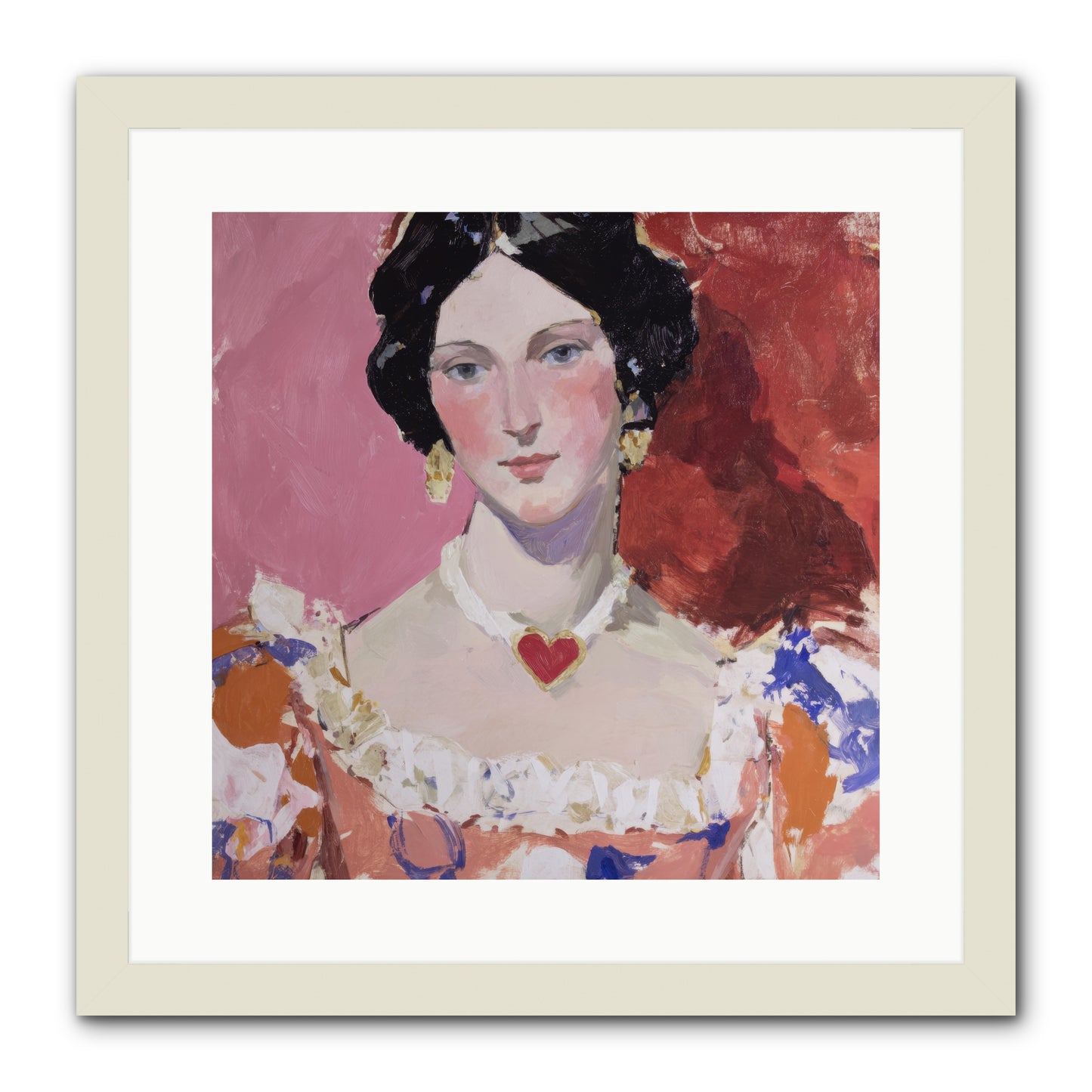 The Velvet Ribbon Society -- Framed Print - White 16x16