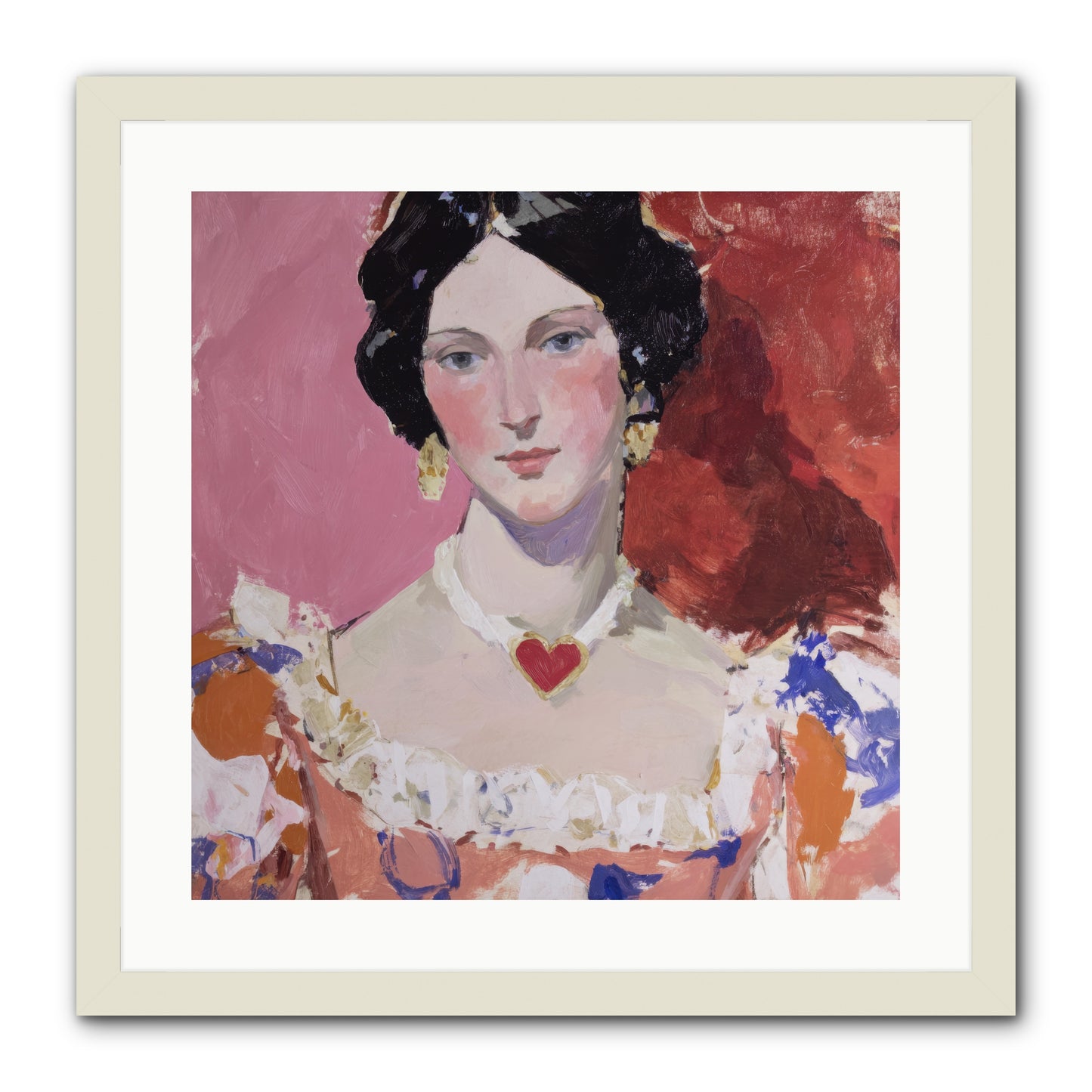The Velvet Ribbon Society -- Framed Print - White 20x20