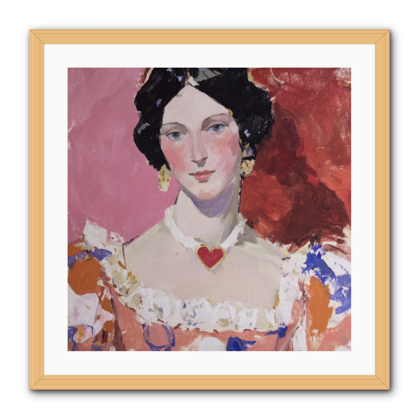 The Velvet Ribbon Society -- Framed Print - Natural 24x24