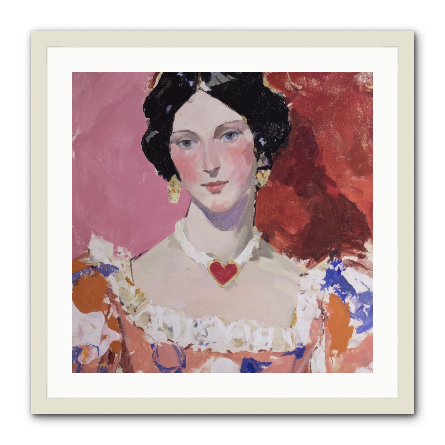 The Velvet Ribbon Society -- Framed Print - White 24x24