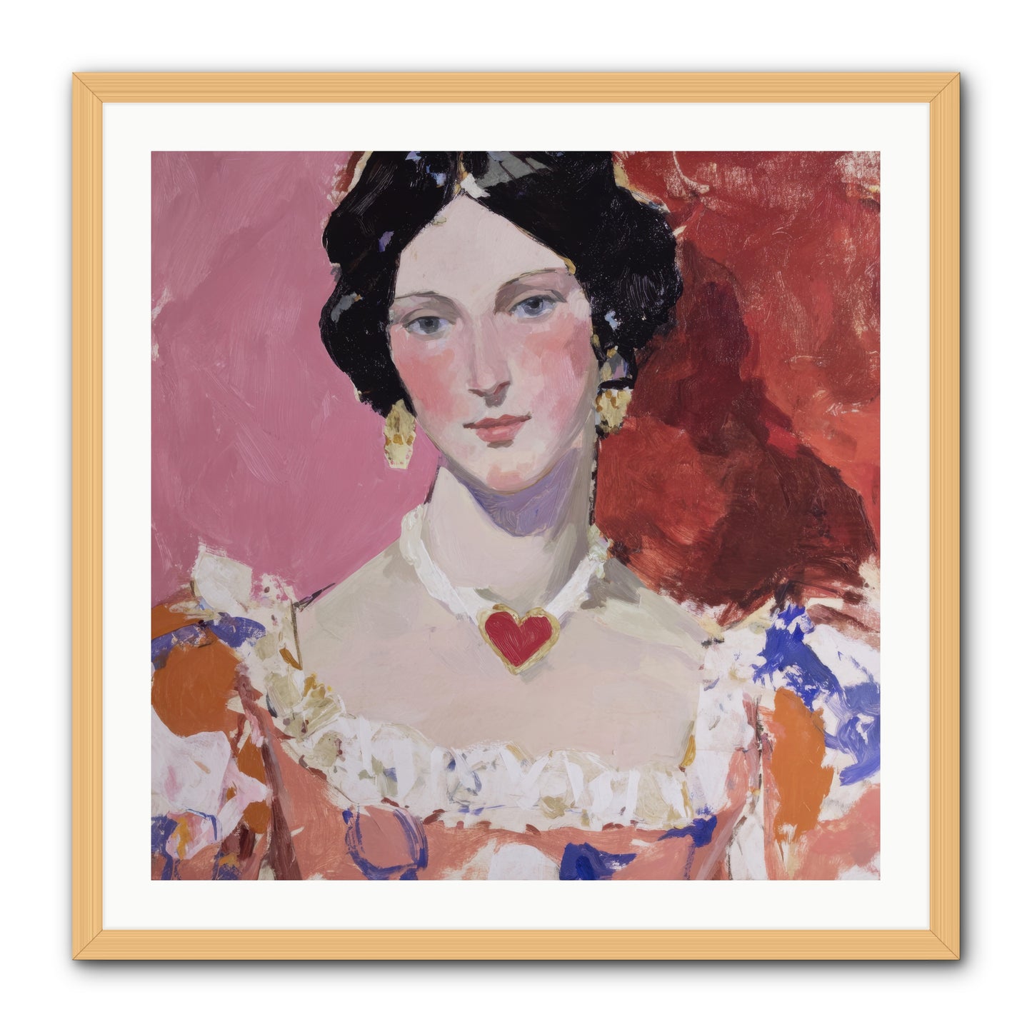 The Velvet Ribbon Society -- Framed Print - Natural 30x30