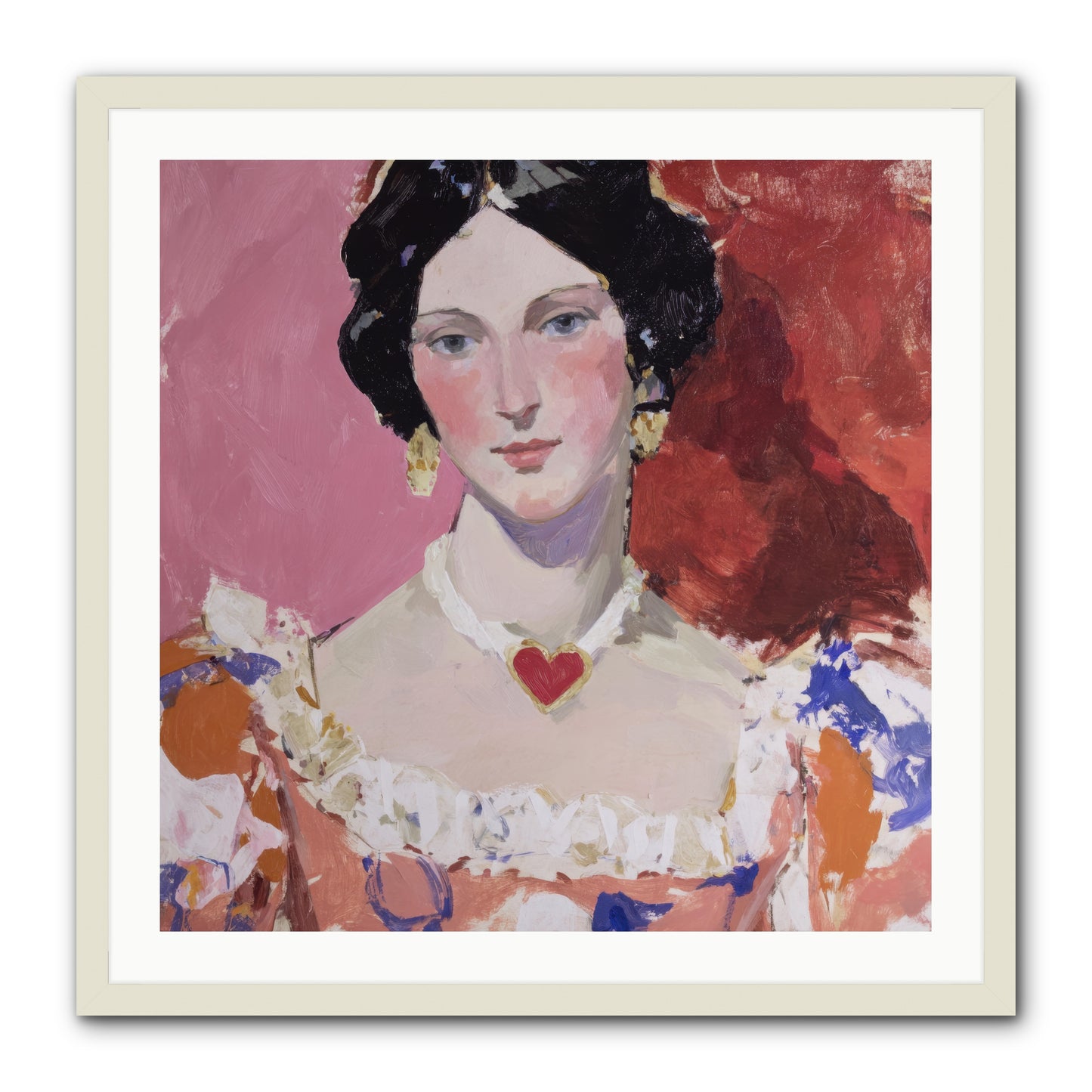 The Velvet Ribbon Society -- Framed Print - White 30x30
