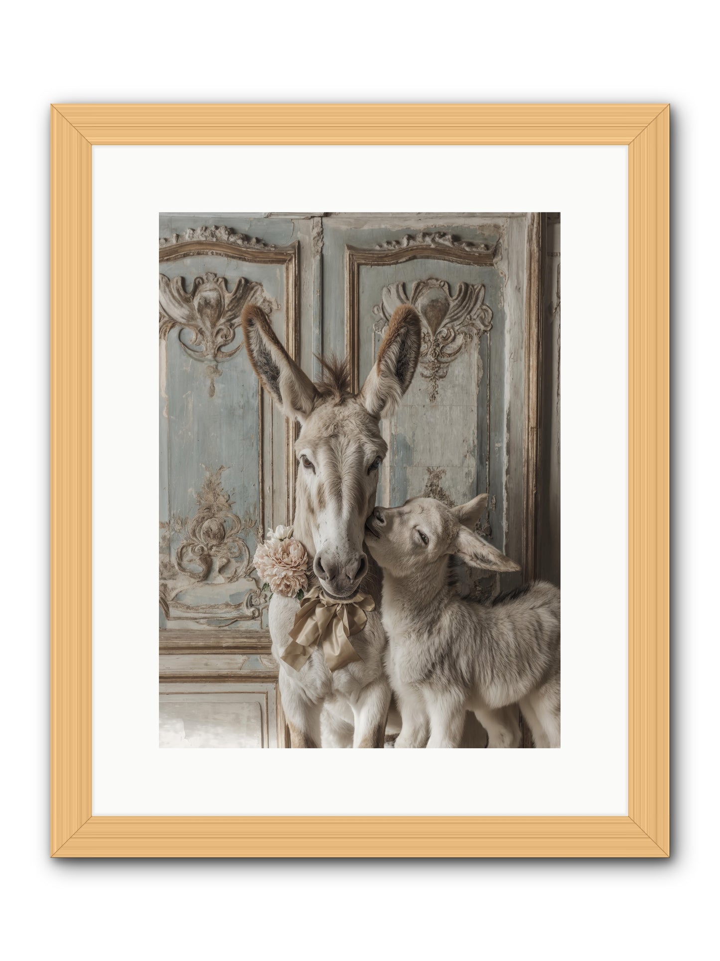 The Velvet Whisper -- Framed Print - Natural 12x16