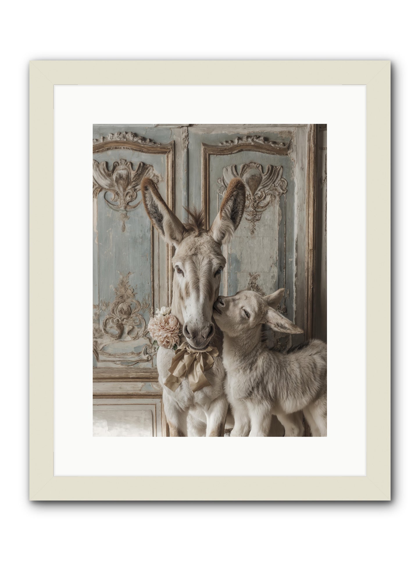 The Velvet Whisper -- Framed Print - White 12x16