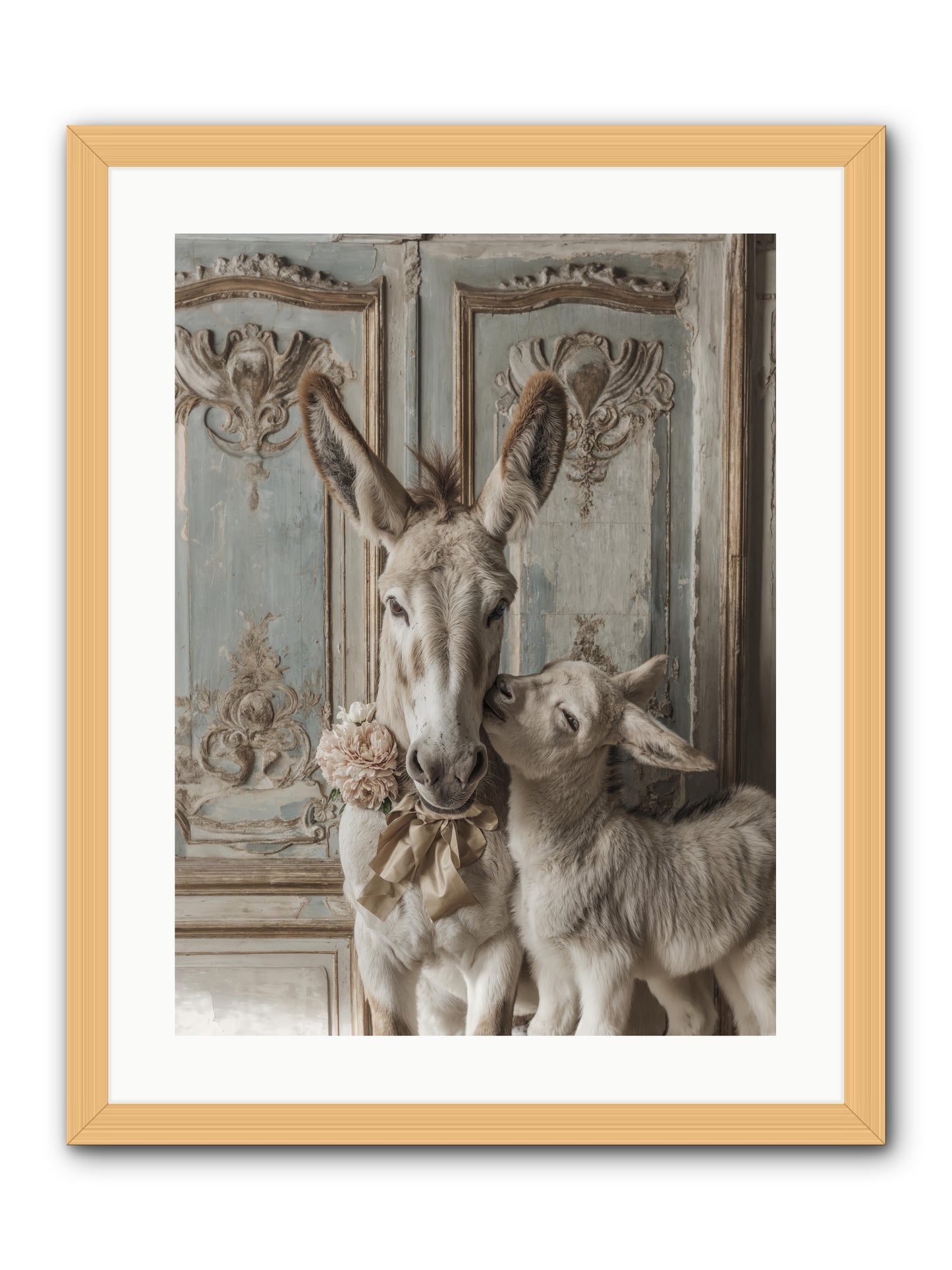 The Velvet Whisper -- Framed Print - Natural 18x24