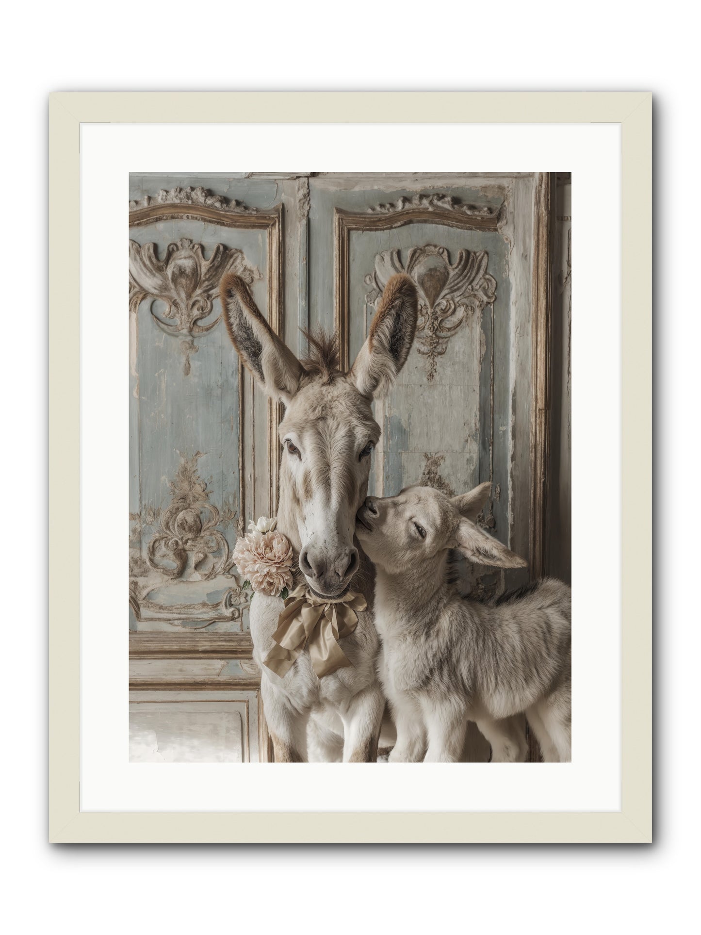 The Velvet Whisper -- Framed Print - White 18x24