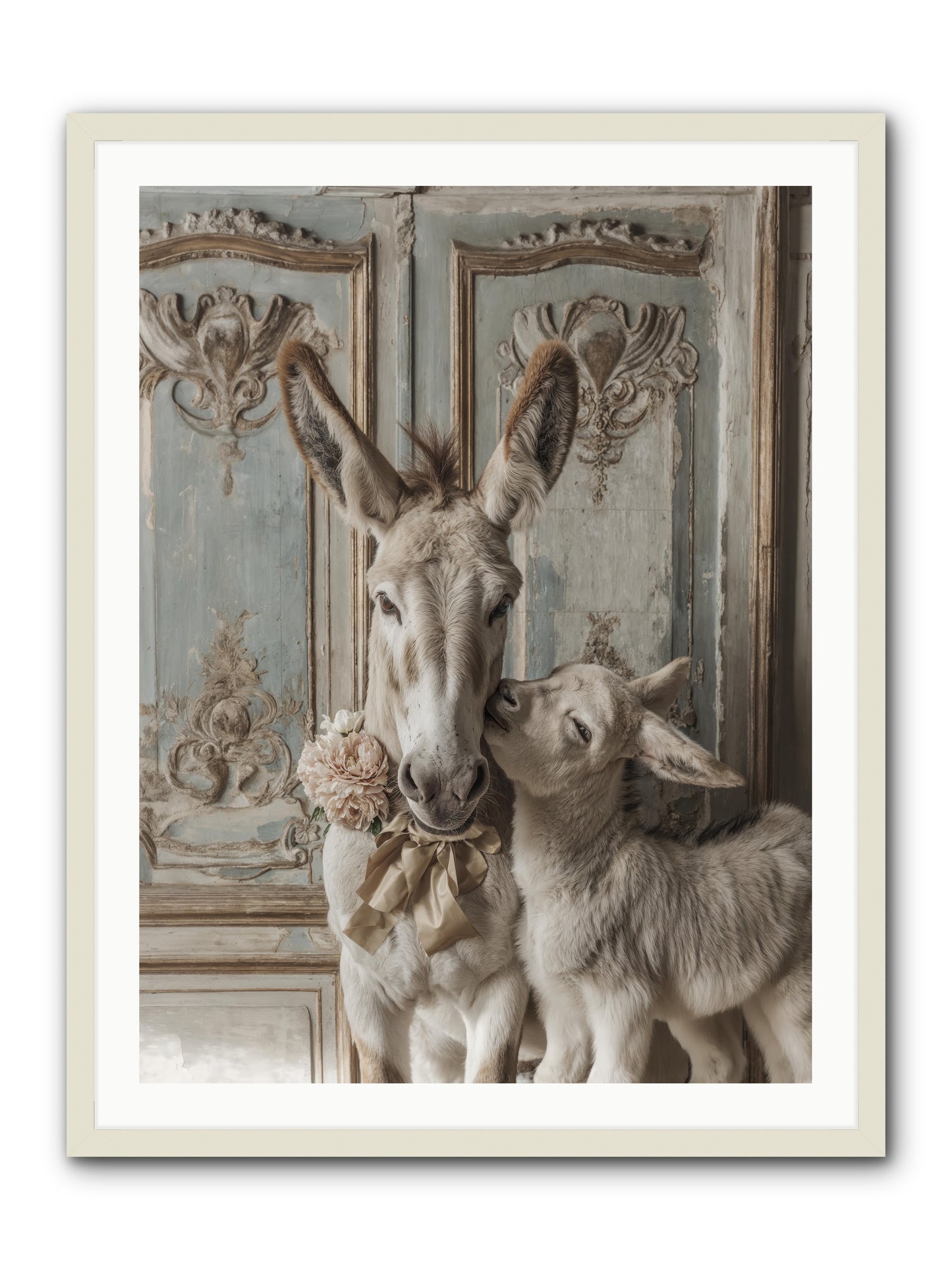 The Velvet Whisper -- Framed Print - White 30x40