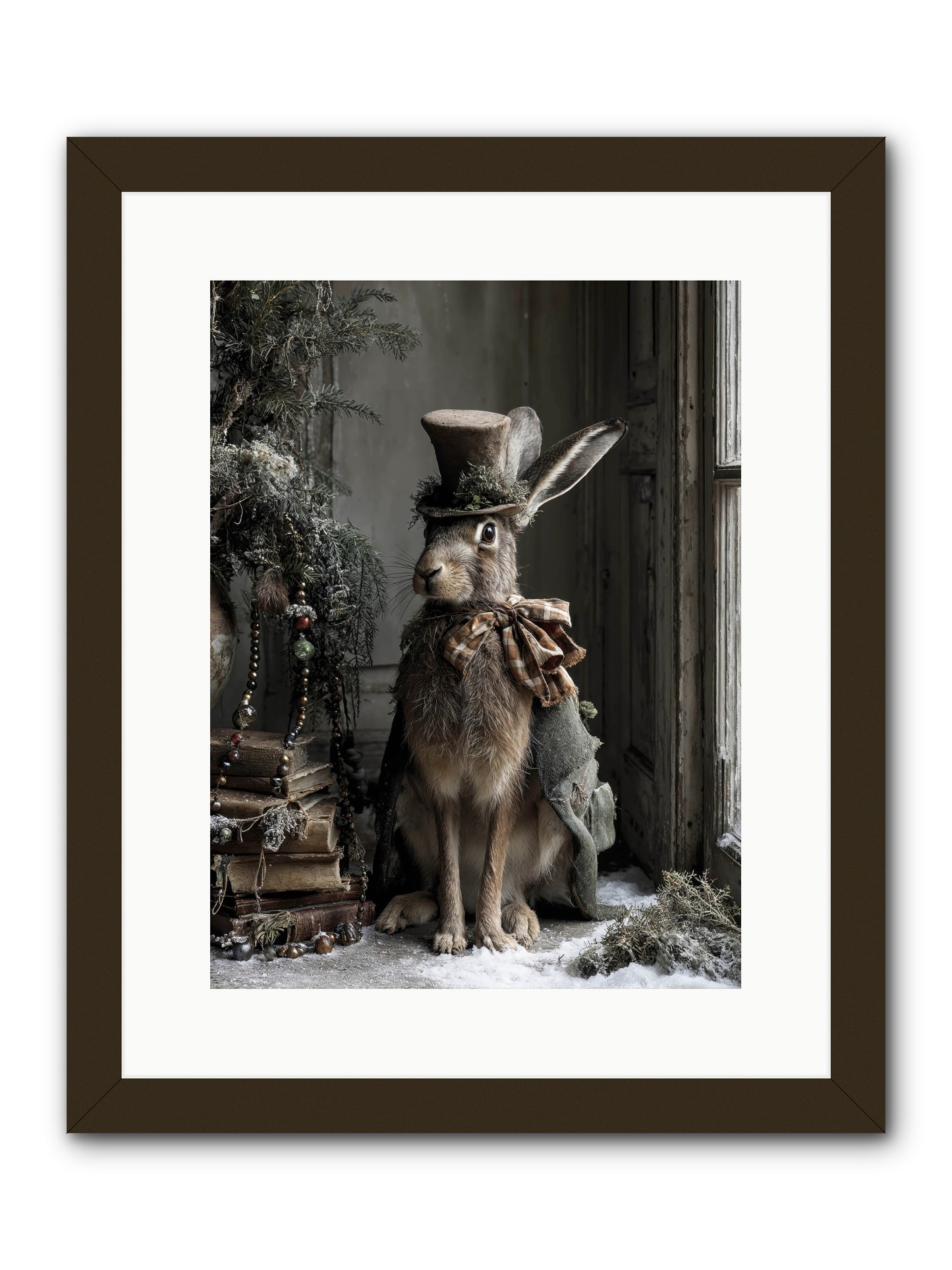 The Velveteen Visitor -- Framed Print - Black 12x16
