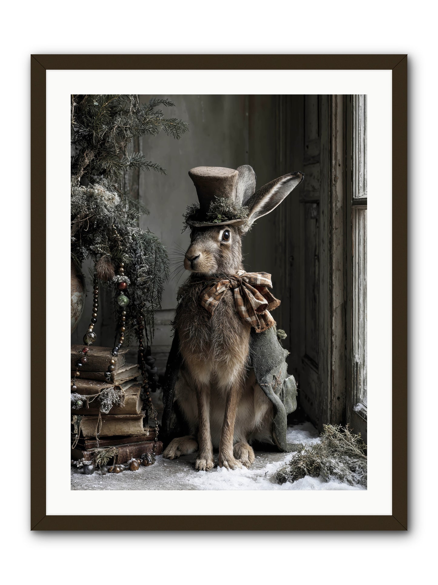 The Velveteen Visitor -- Framed Print - Black 24x32