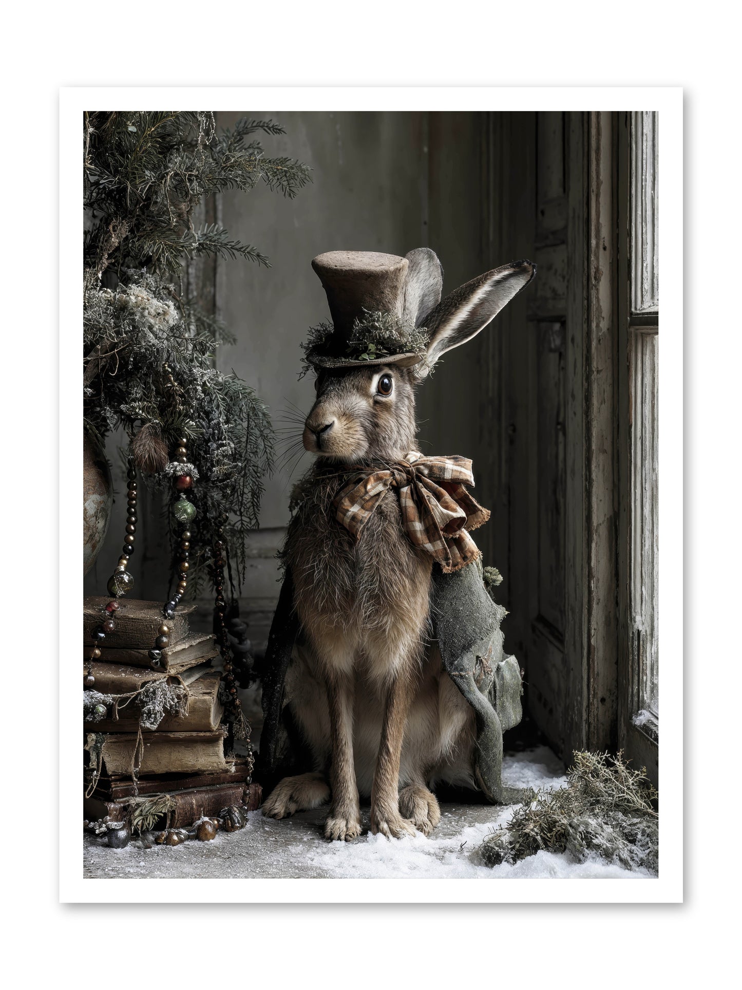 The Velveteen Visitor -- Loose Canvas Print 24x32