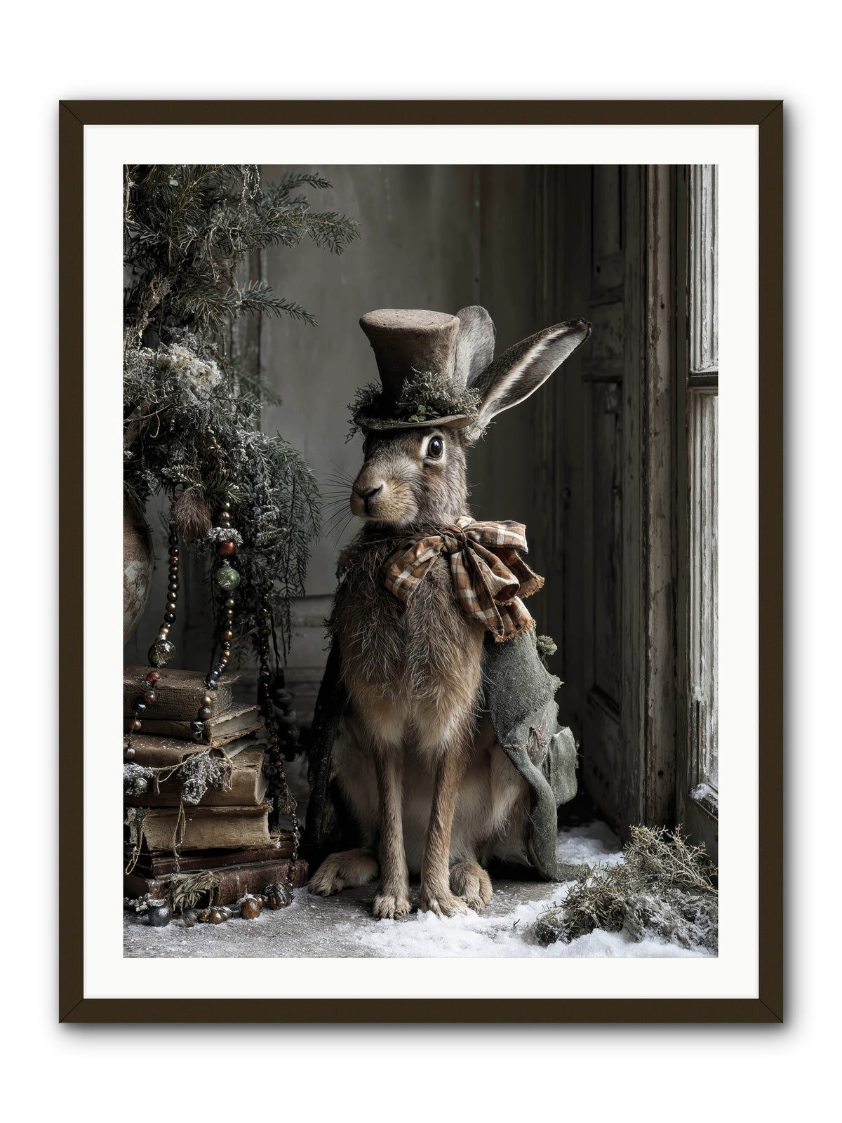 The Velveteen Visitor -- Framed Print - Black 30x40