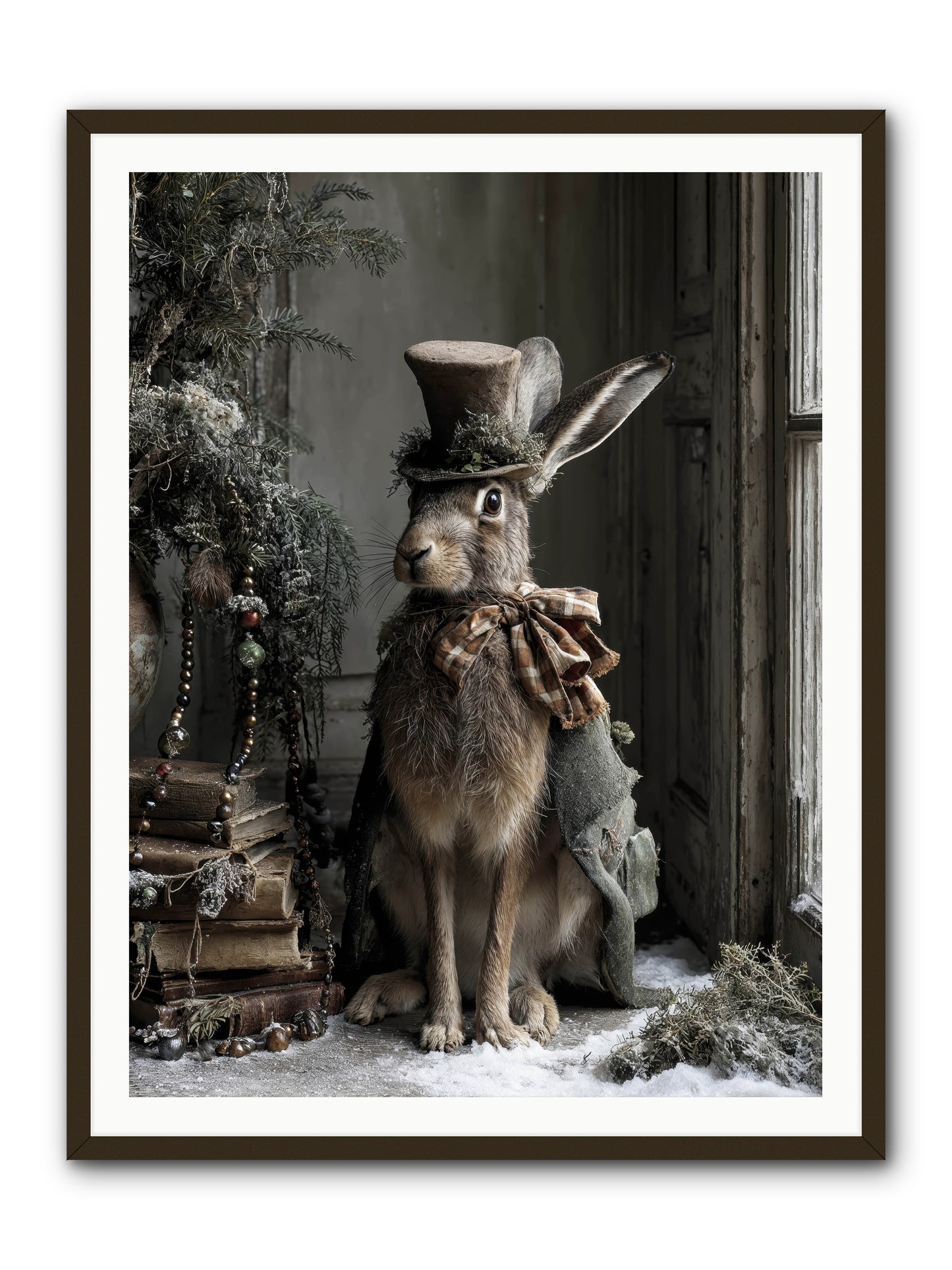 The Velveteen Visitor -- Framed Print - Black 36x48