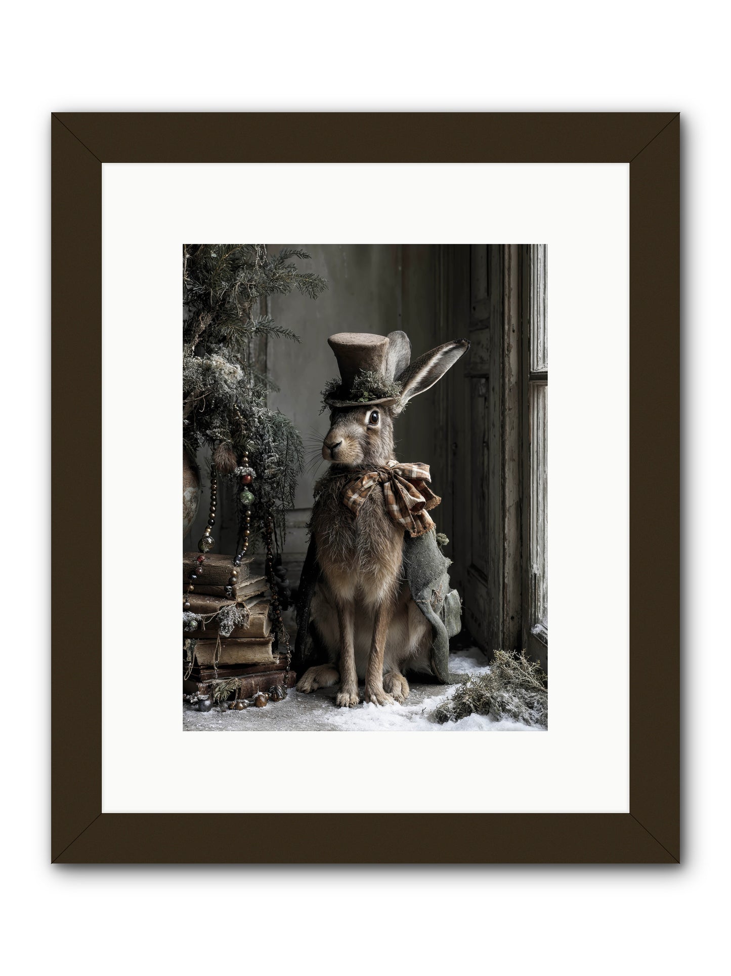 The Velveteen Visitor -- Framed Print - Black 9x12