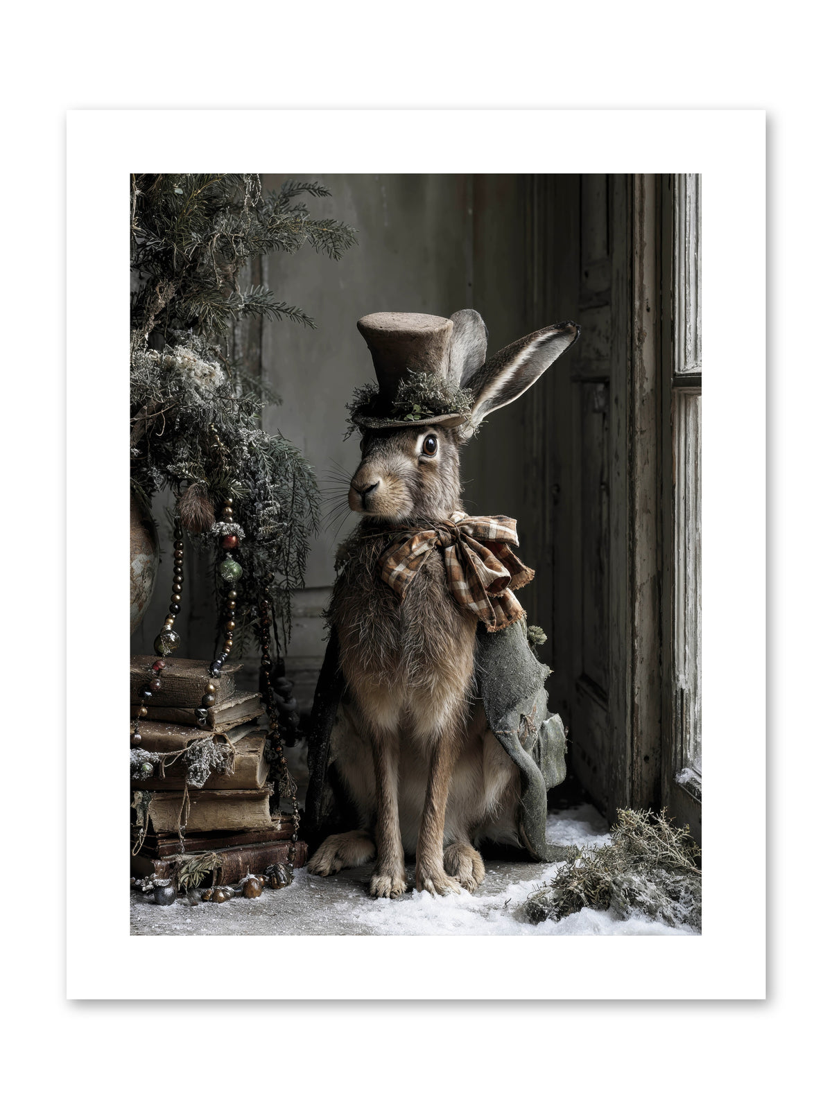 The Velveteen Visitor -- Loose Canvas Print 9x12