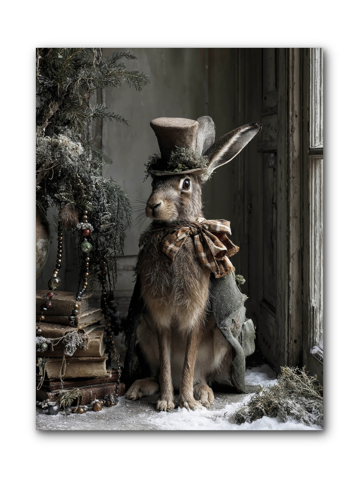 The Velveteen Visitor -- Wrapped Canvas 9x12