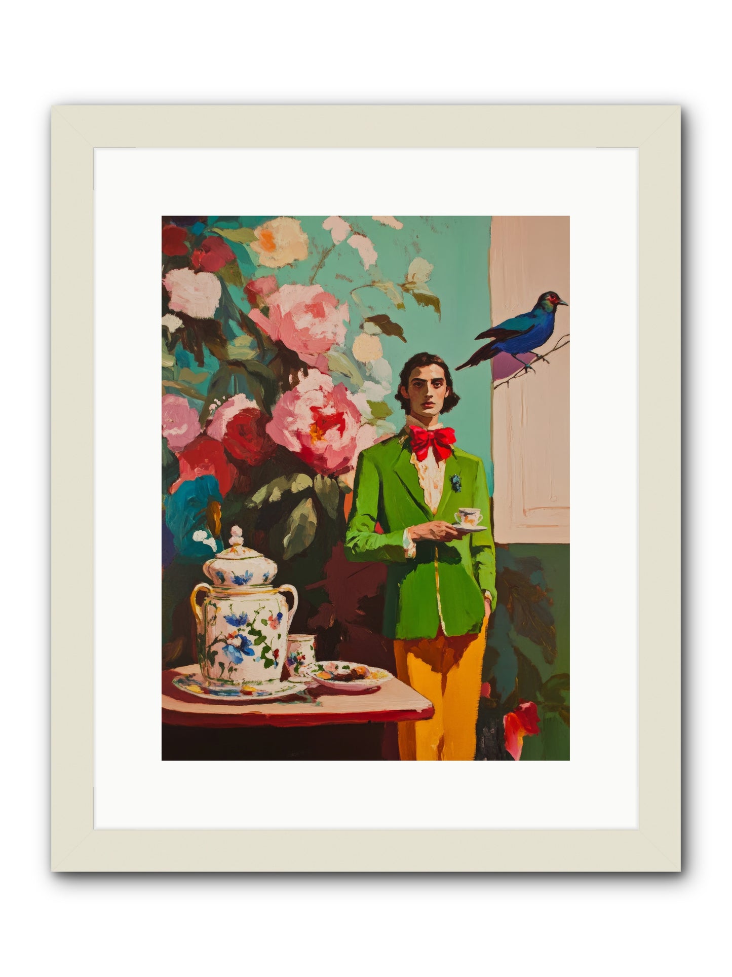 The Veranda BotanistRez2 -- Framed Print - White 12x16