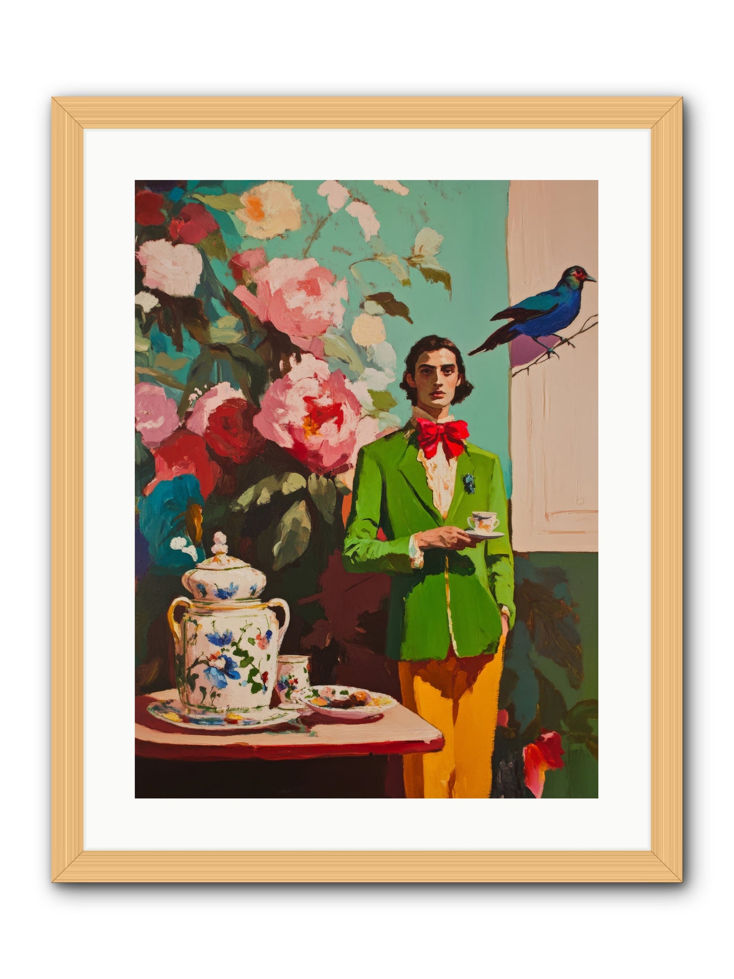 The Veranda BotanistRez2 -- Framed Print - Natural 18x24