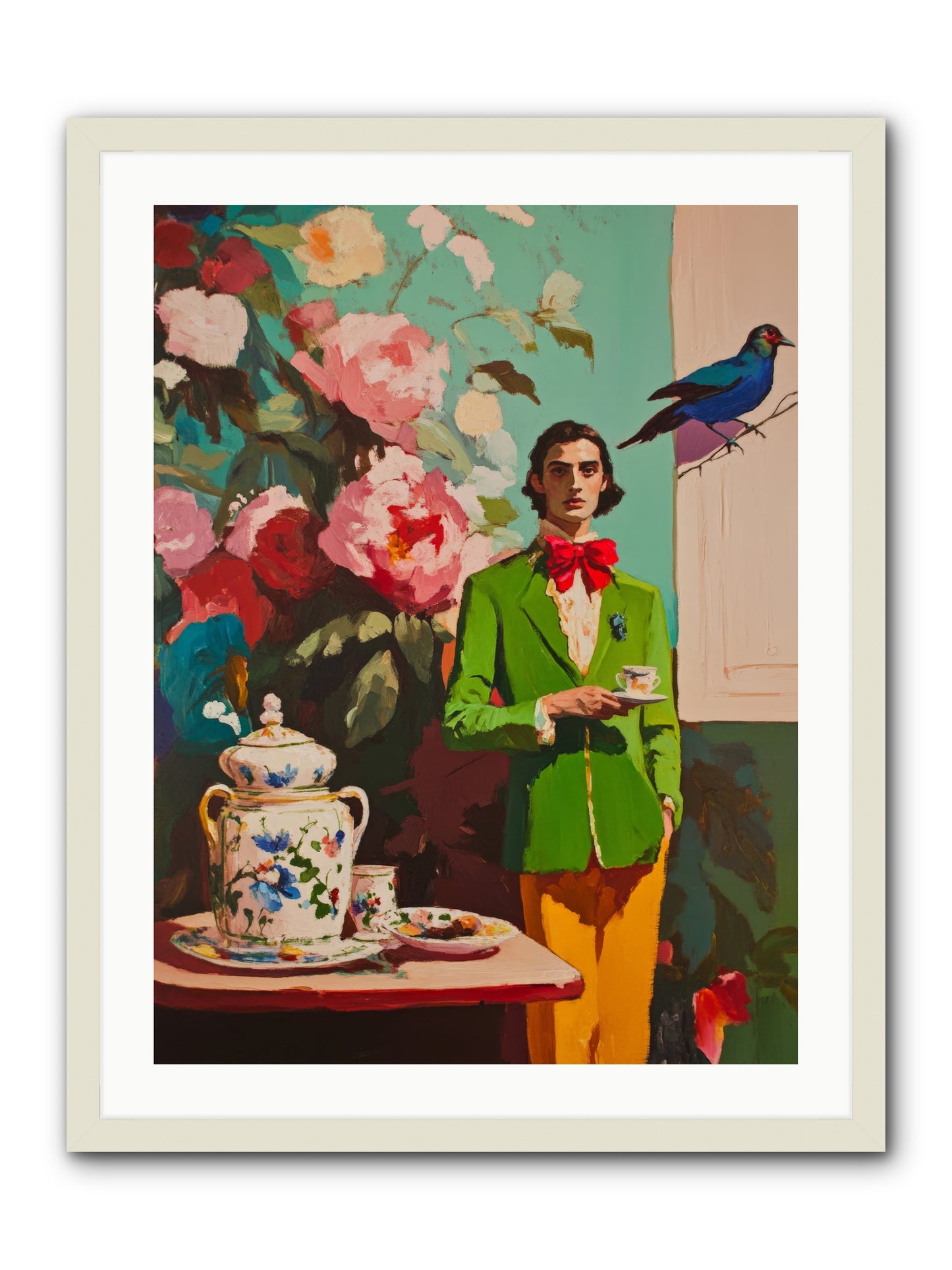 The Veranda BotanistRez2 -- Framed Print - White 24x32