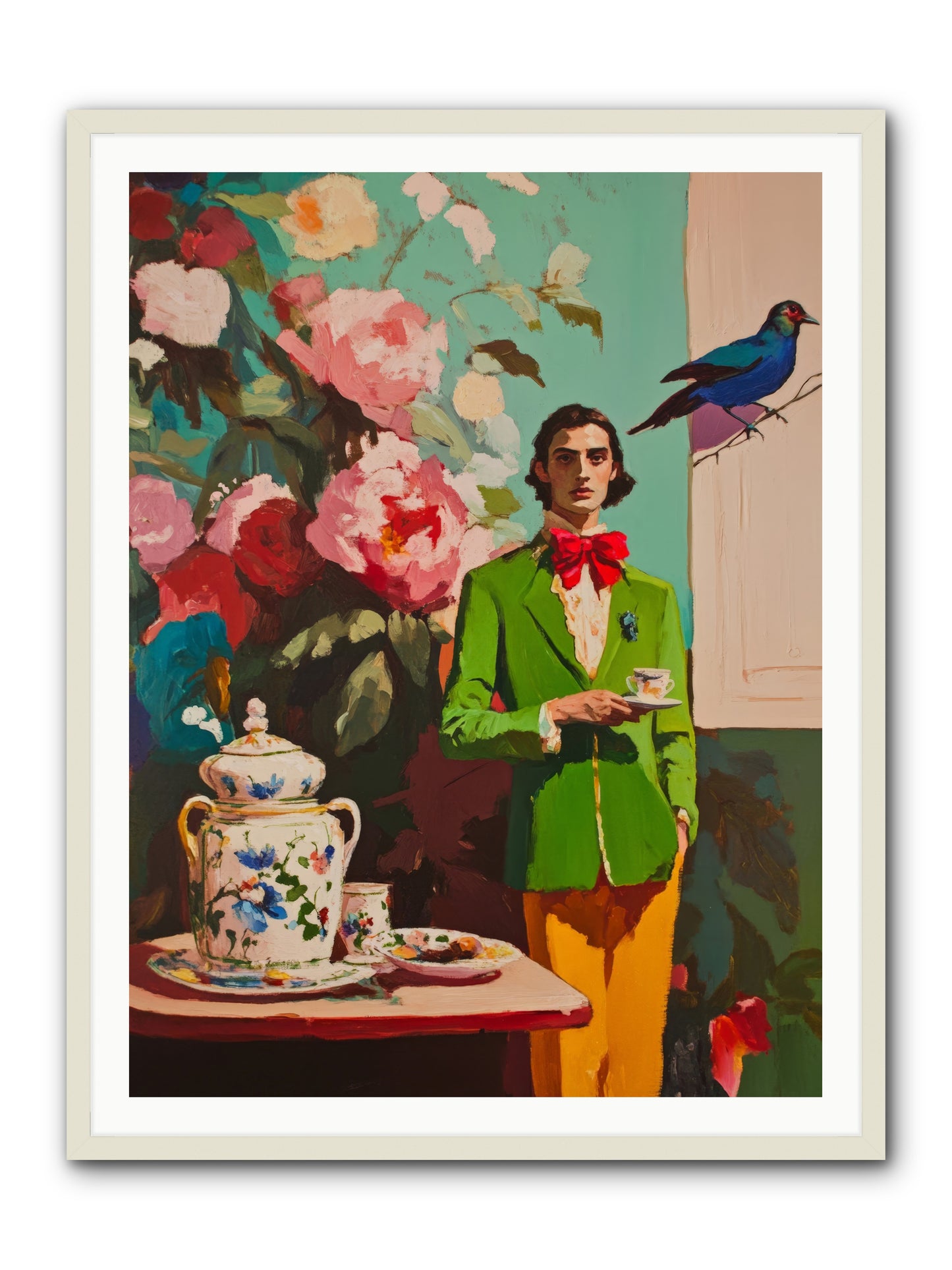 The Veranda BotanistRez2 -- Framed Print - White 36x48