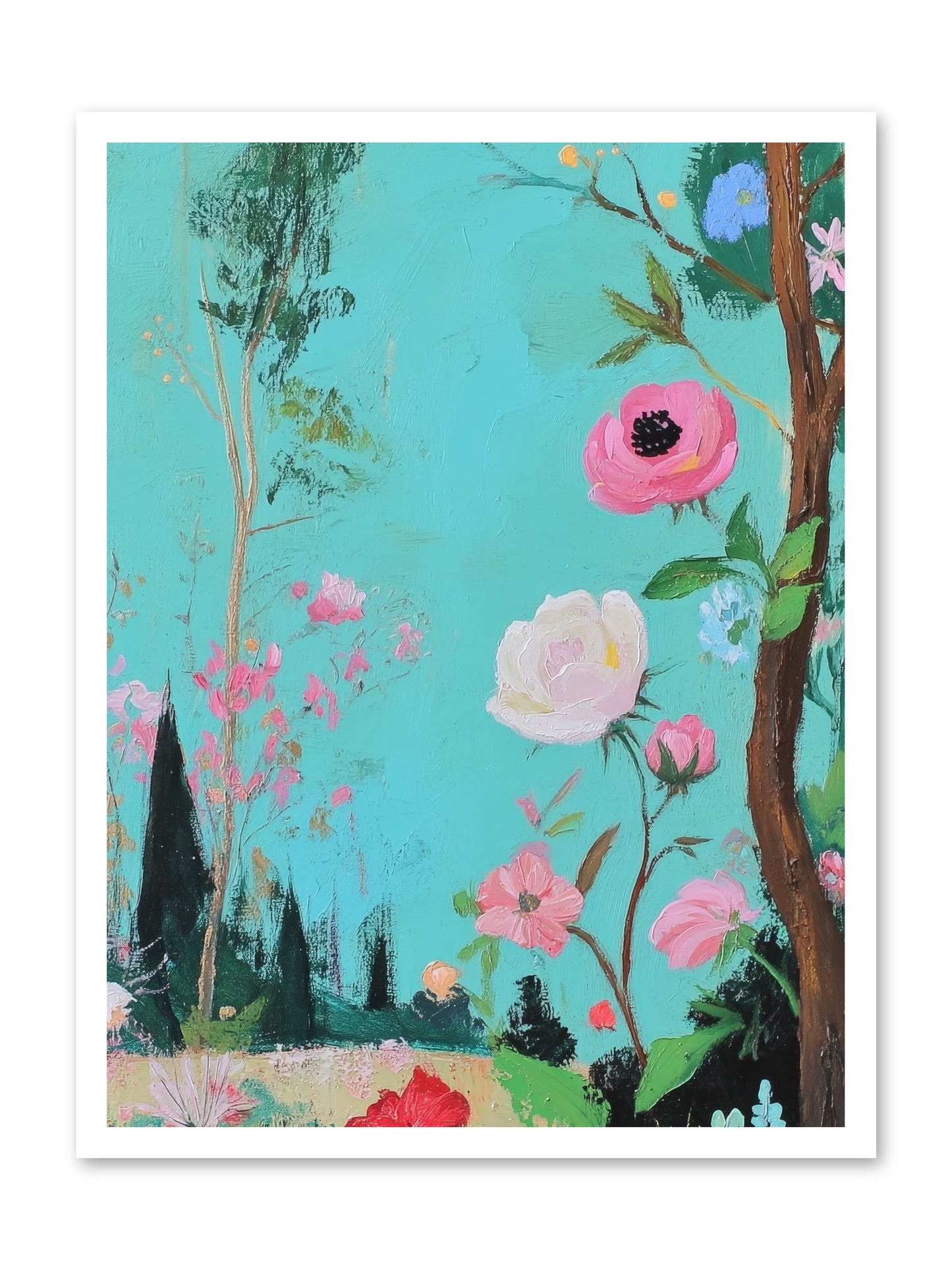 The Verdant Tapestry-REZ -- Loose Canvas Print 24x32