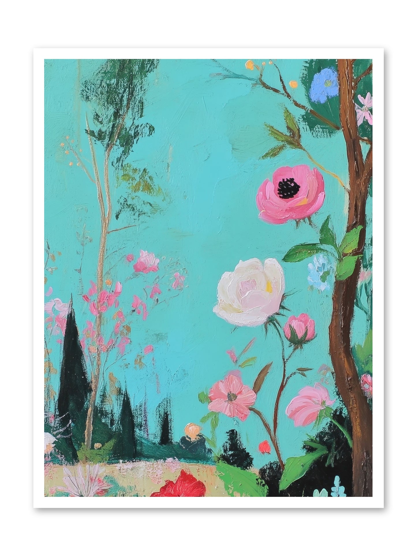 The Verdant Tapestry-REZ -- Loose Canvas Print 30x40