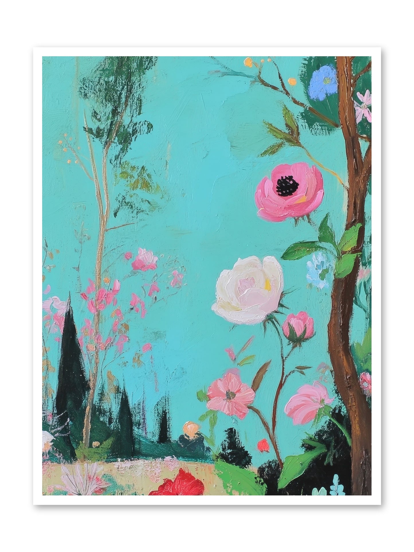 The Verdant Tapestry-REZ -- Loose Canvas Print 36x48