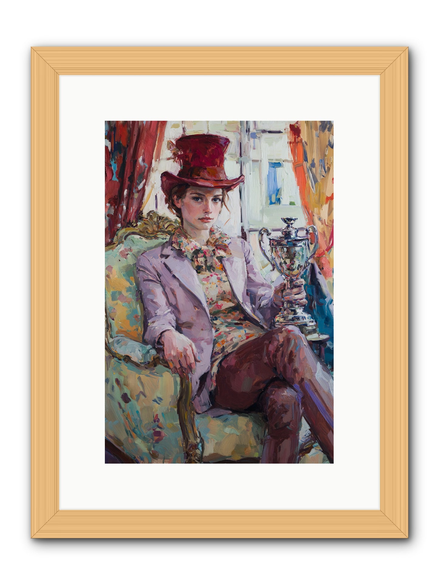 The Victory -- Framed Print - Natural 10x15