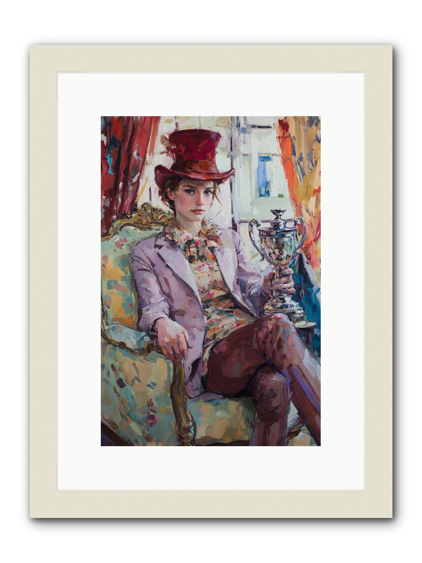 The Victory -- Framed Print - White 10x15