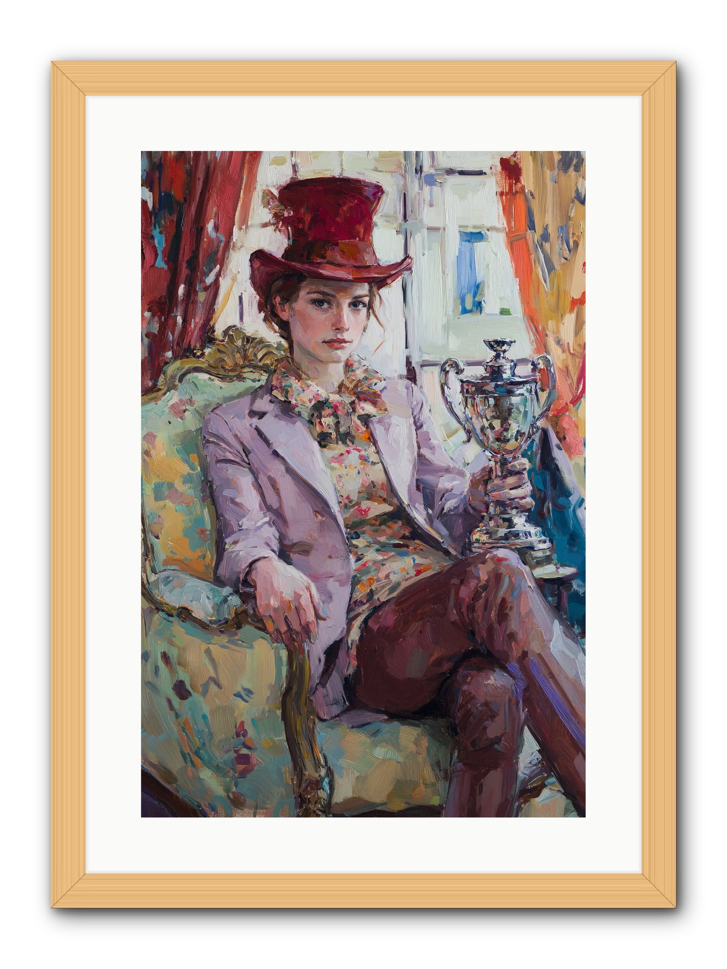 The Victory -- Framed Print - Natural 16x24