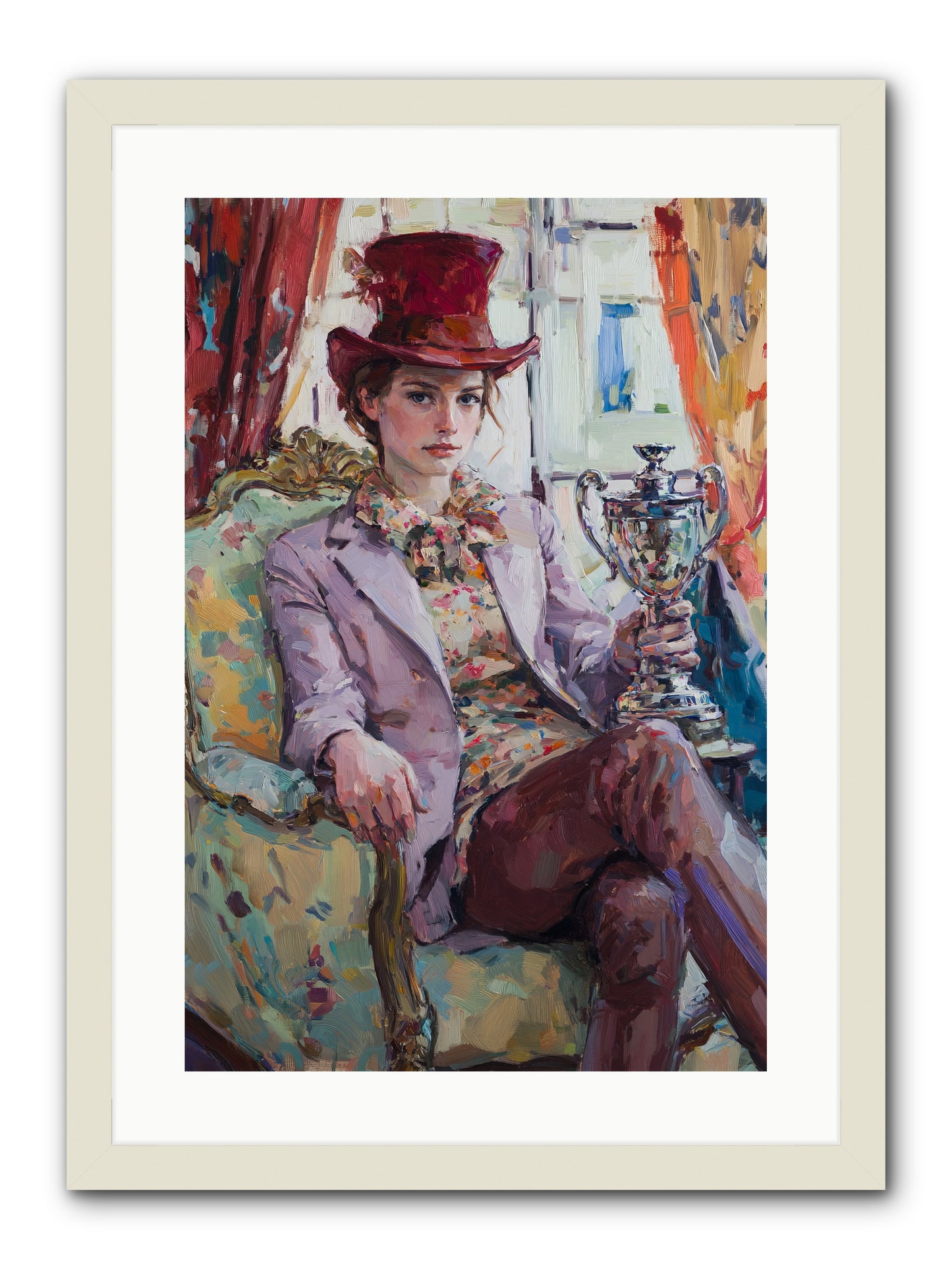 The Victory -- Framed Print - White 16x24
