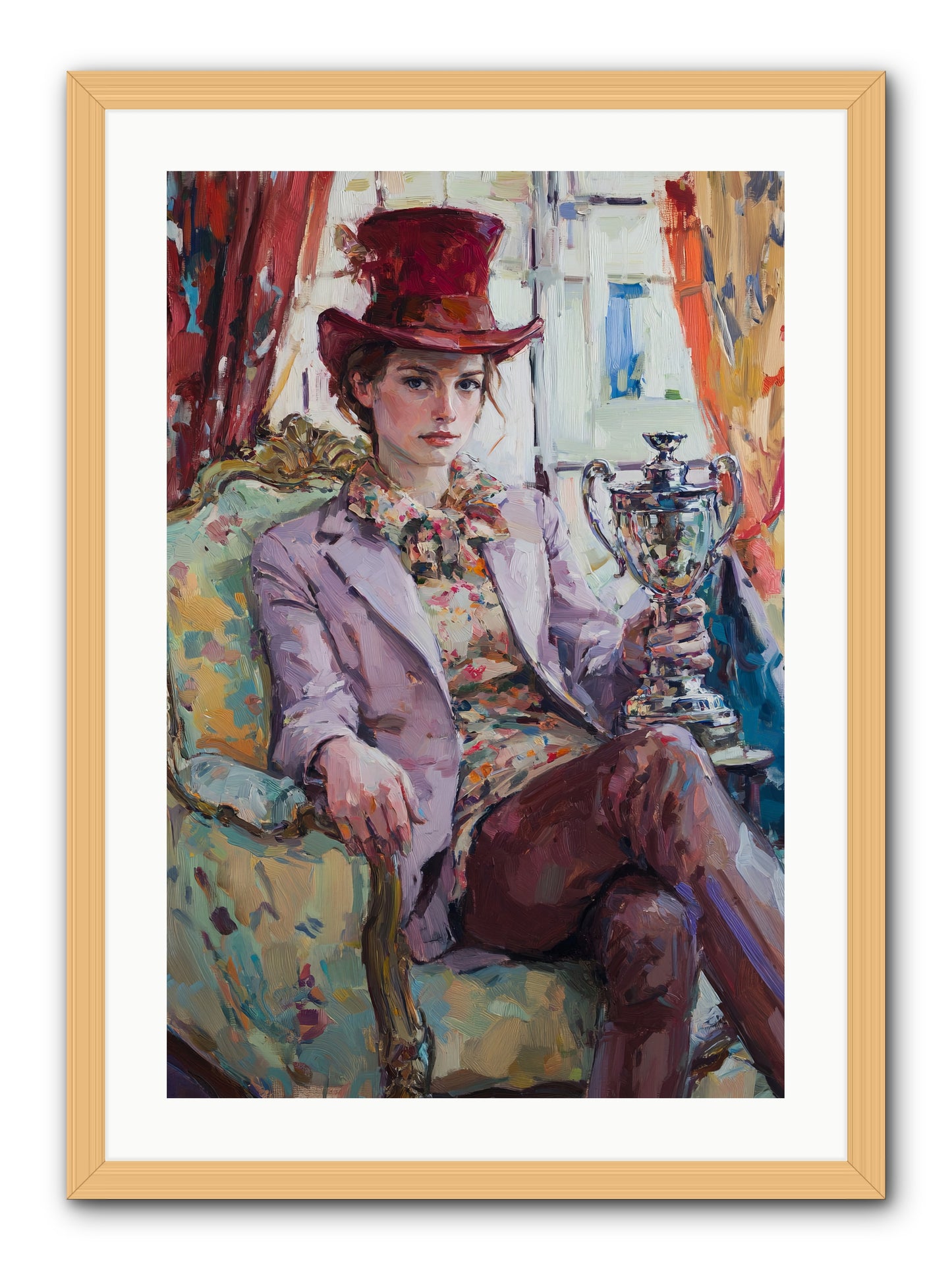 The Victory -- Framed Print - Natural 20x30