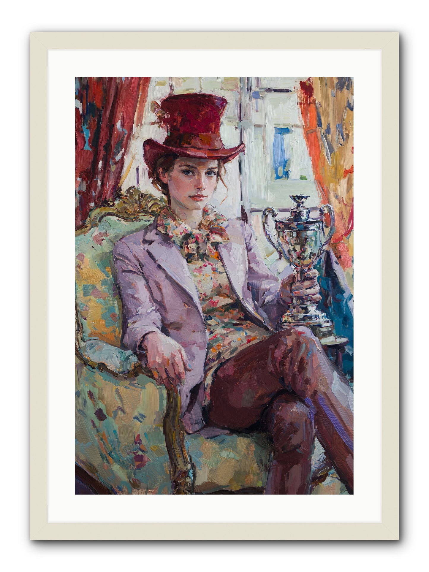The Victory -- Framed Print - White 20x30