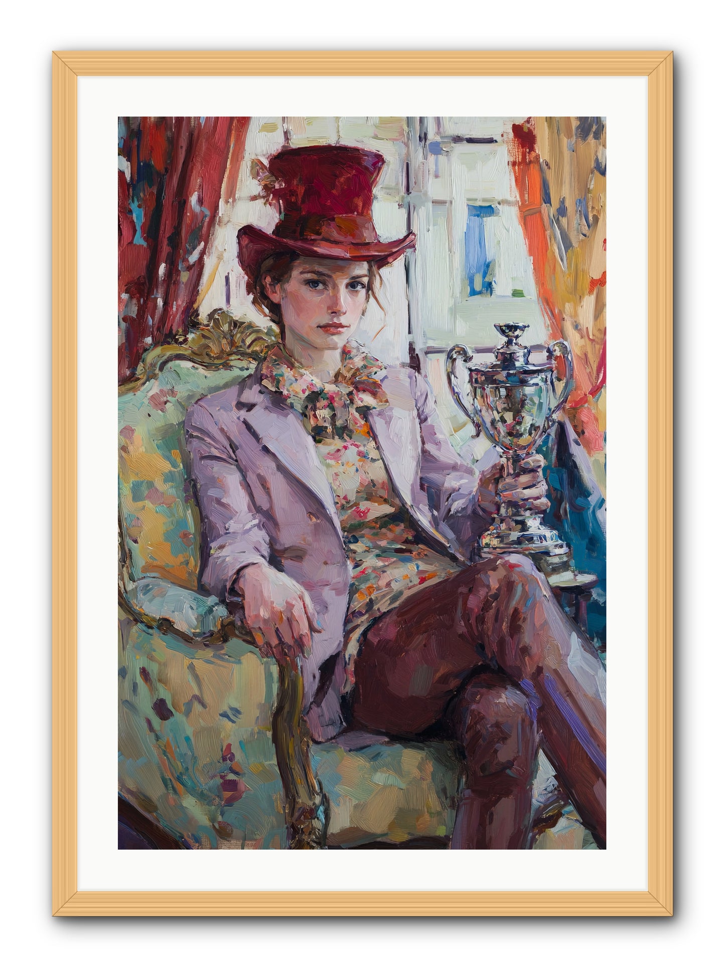 The Victory -- Framed Print - Natural 24x36