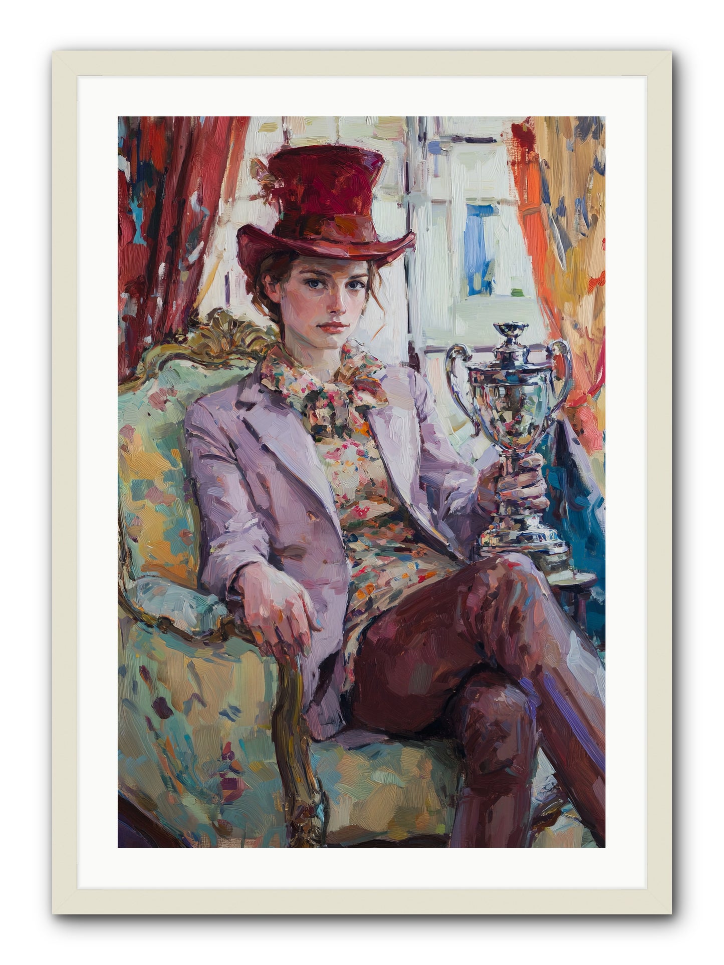 The Victory -- Framed Print - White 24x36