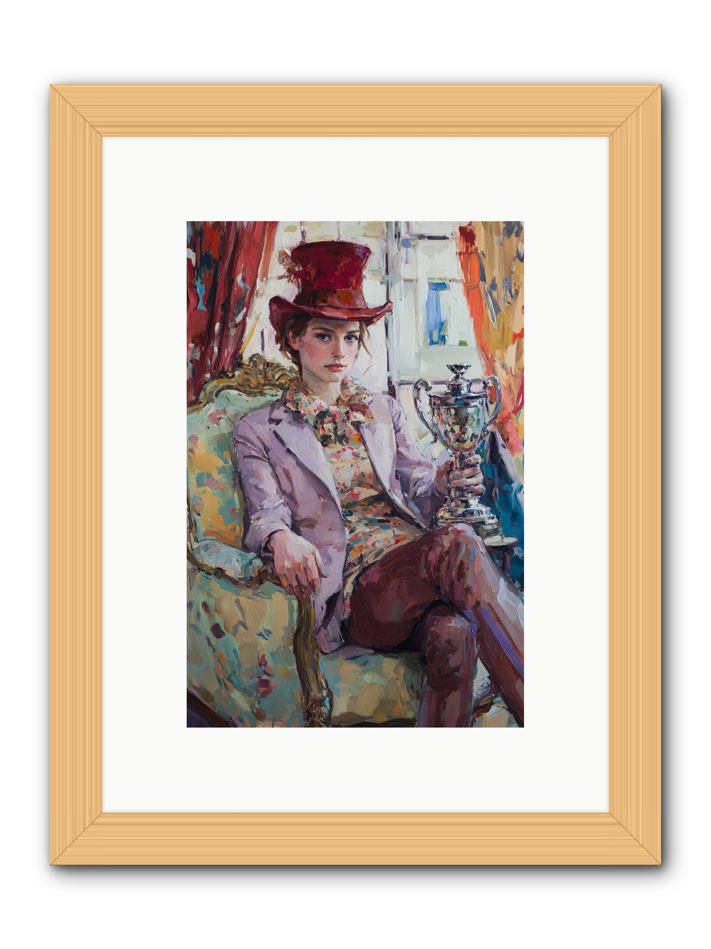 The Victory -- Framed Print - Natural 8x12