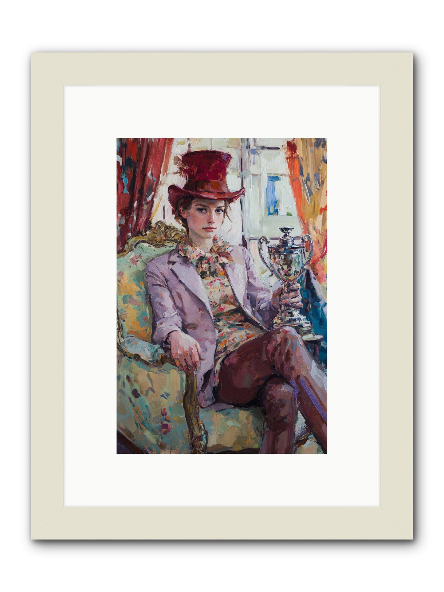 The Victory -- Framed Print - White 8x12