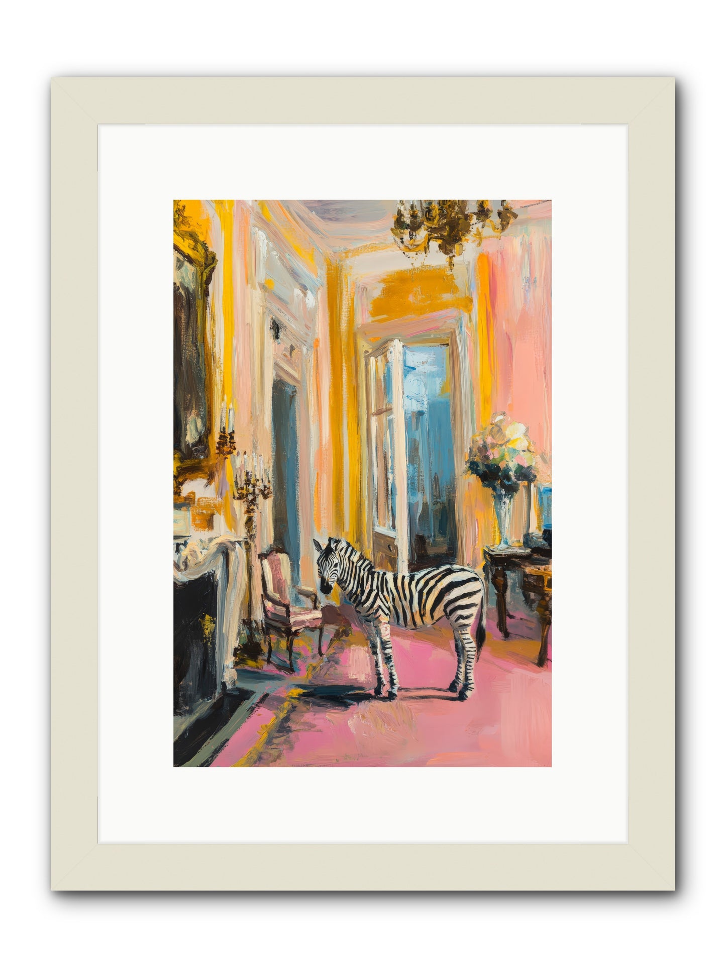 The View From Room 237 -- Framed Print - White 10x15