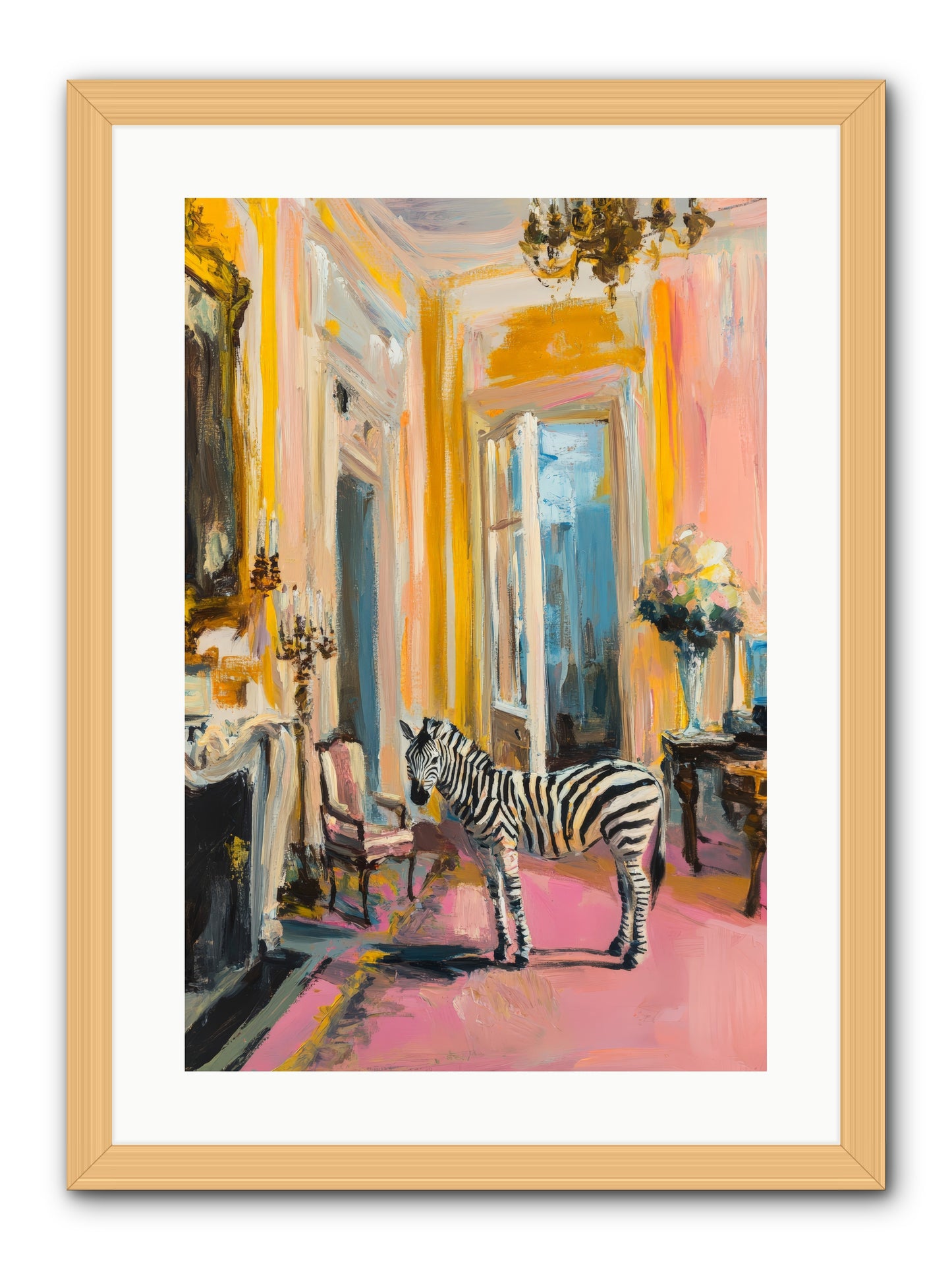 The View From Room 237 -- Framed Print - Natural 16x24